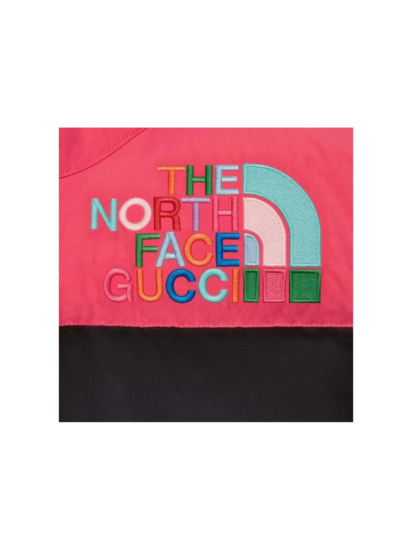 Женская куртка пуховая с принтом Gucci x The North Face — изображение 3 из 3, черный/мульти