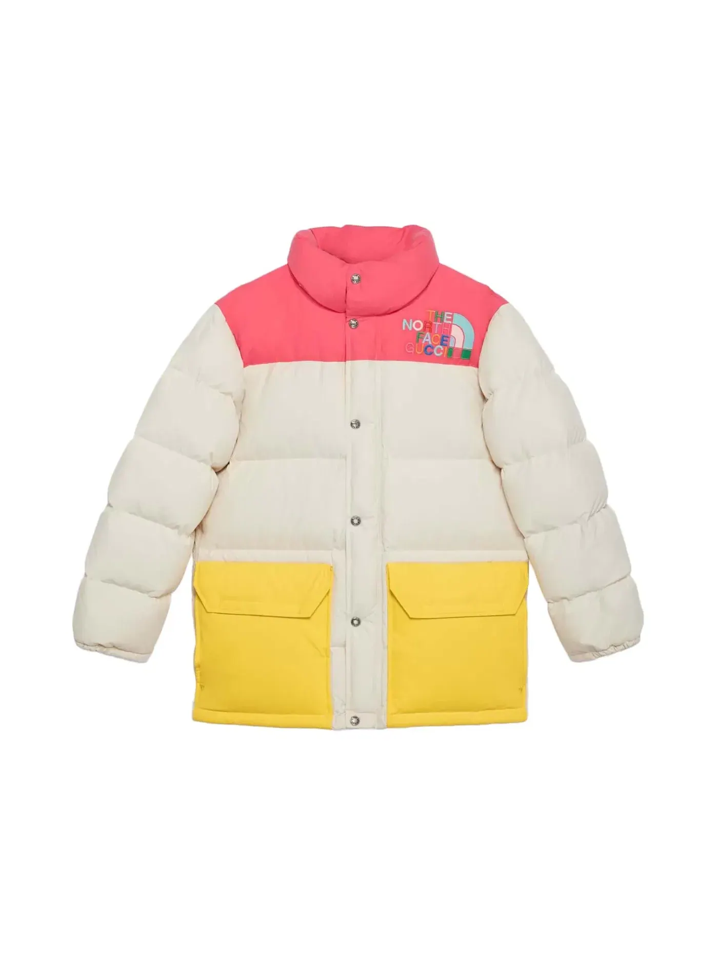 Женская пуховая куртка с принтом Gucci x The North Face Down Jacket Gucci — изображение 2 из 3
