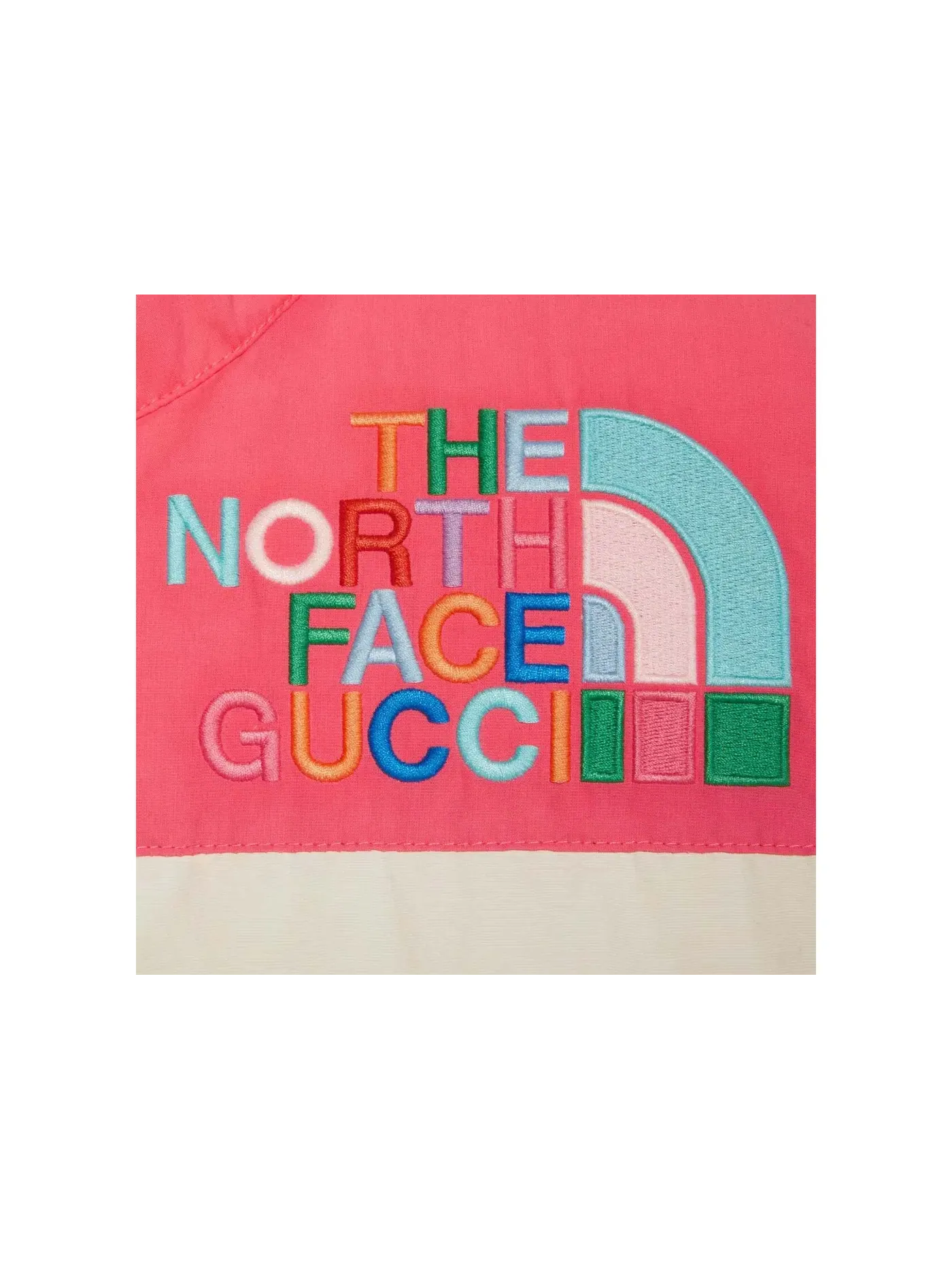 Женская пуховая куртка с принтом Gucci x The North Face Down Jacket Gucci — изображение 3 из 3