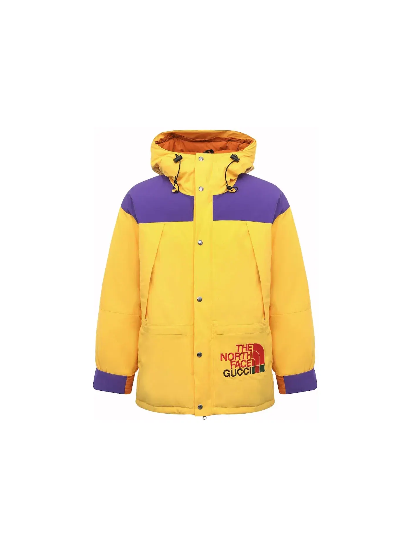 Мужская куртка с принтом Jacket Gucci — изображение 1 из 1, желтый/фиолетовый