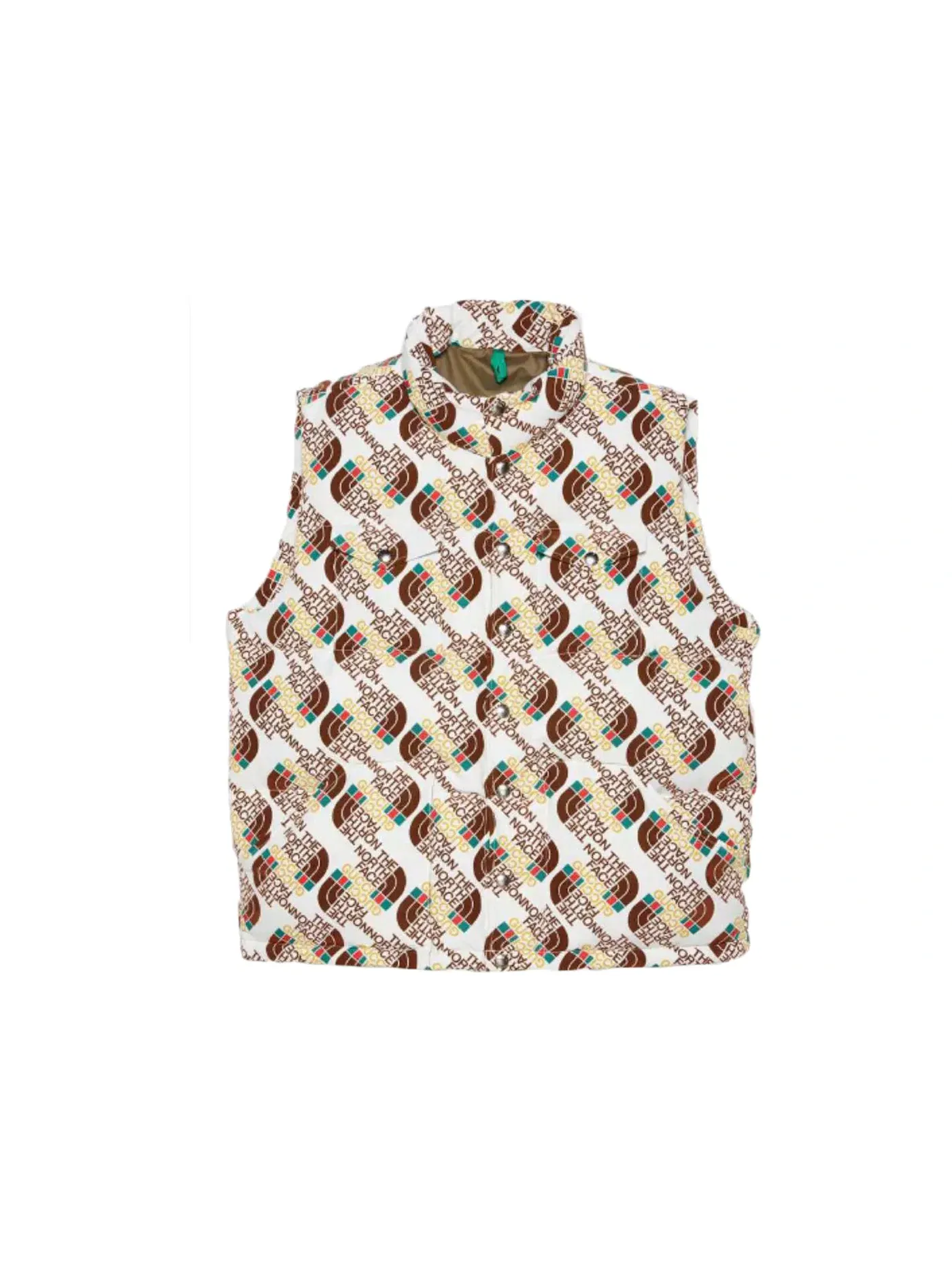 Мужской жилет с принтом Vest Gucci — изображение 1 из 1, коричневый/бежевый
