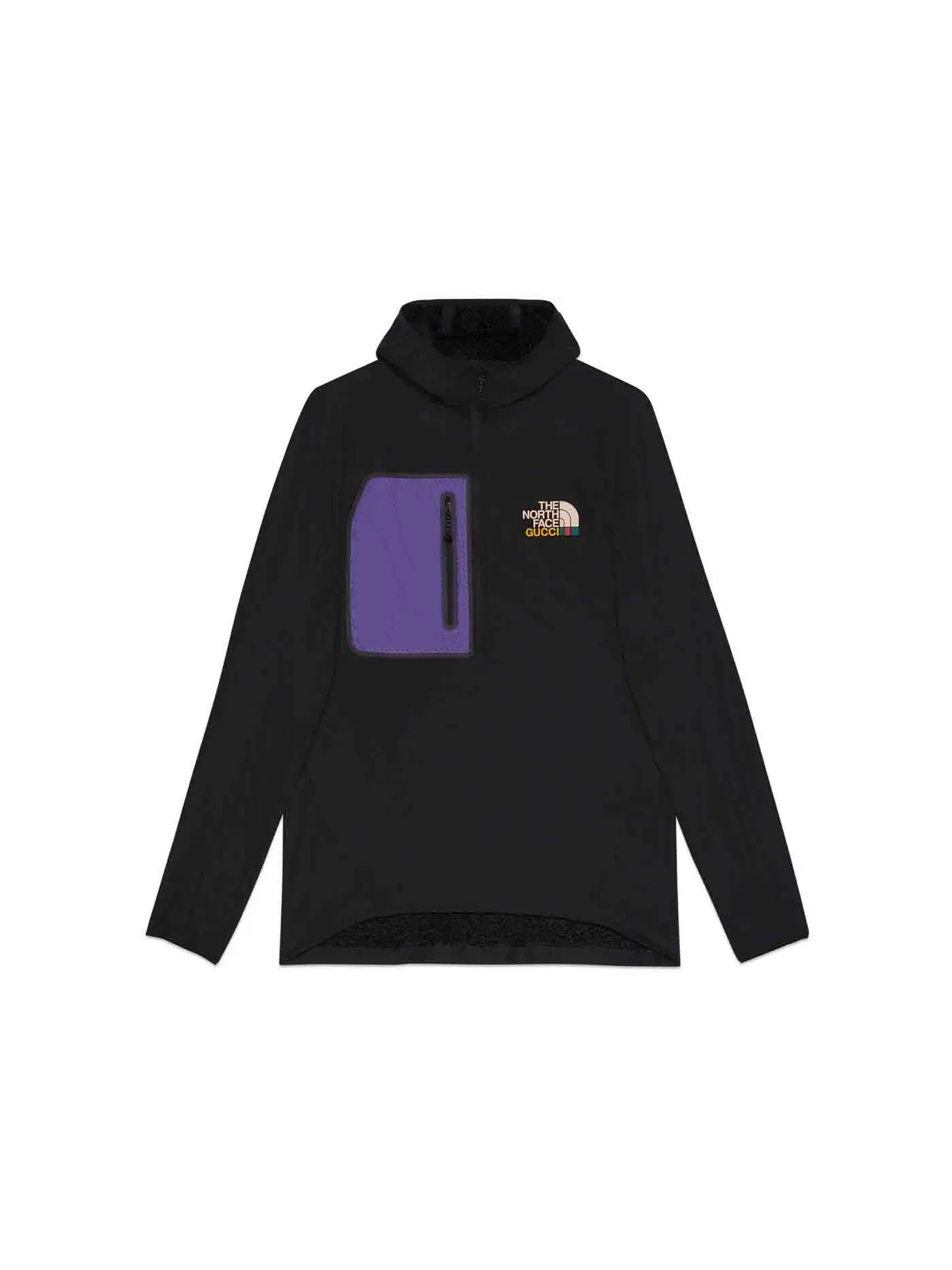Мужской свитер из флиса с принтом Pullover Gucci — изображение 1 из 2, черный/фиолетовый