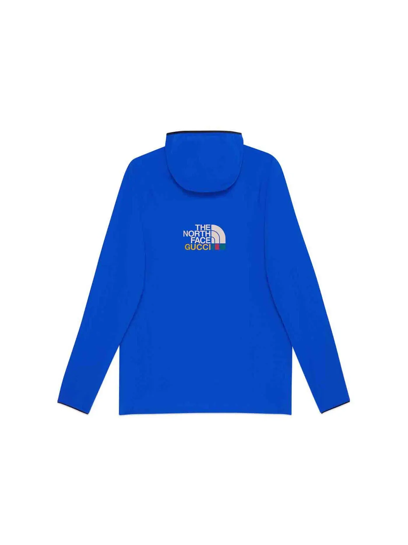Мужской свитер с начесом Gucci x The North Face Pullover — изображение 2 из 2, синий/оранжевый