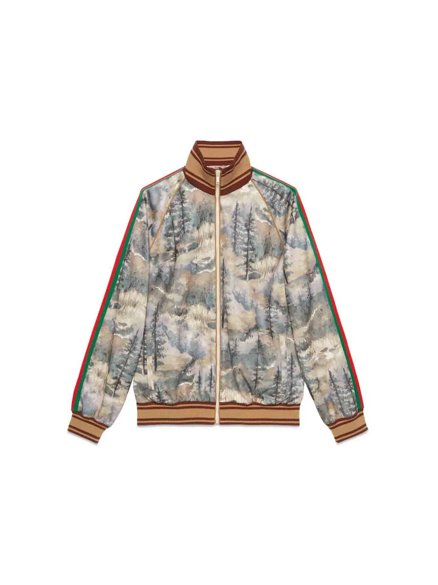 Мужская куртка с принтом Gucci x The North Face Jacket Forest Print, Forest Print — изображение 1 из 2
