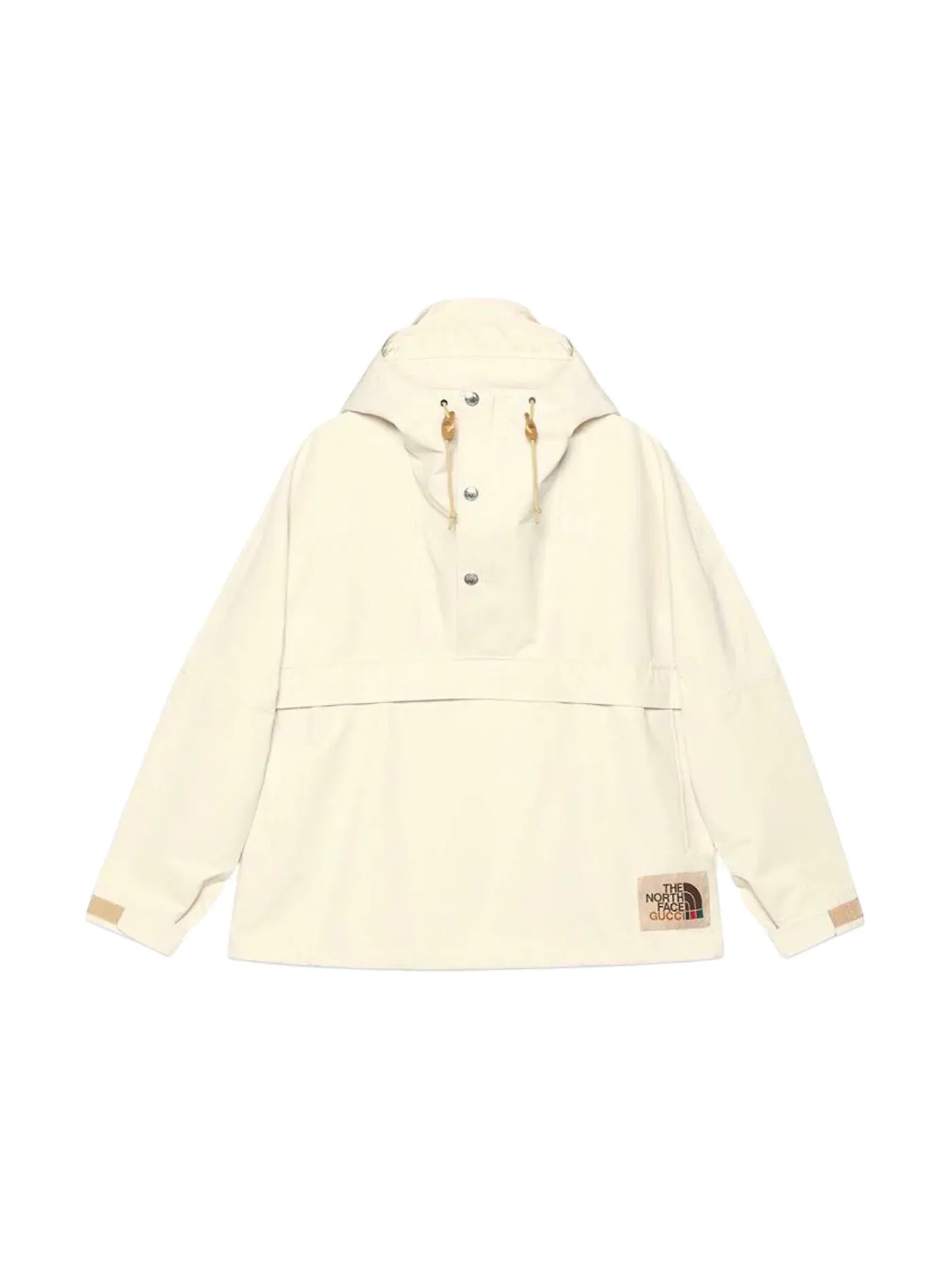 Мужская ветровка из легкого нейлона Gucci x The North Face — изображение 1 из 1, бежевый