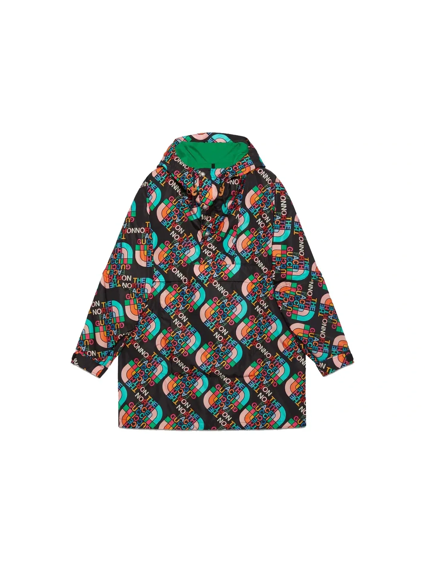 Женское пальто с принтом Coat Gucci — изображение 1 из 2, мульти/черный