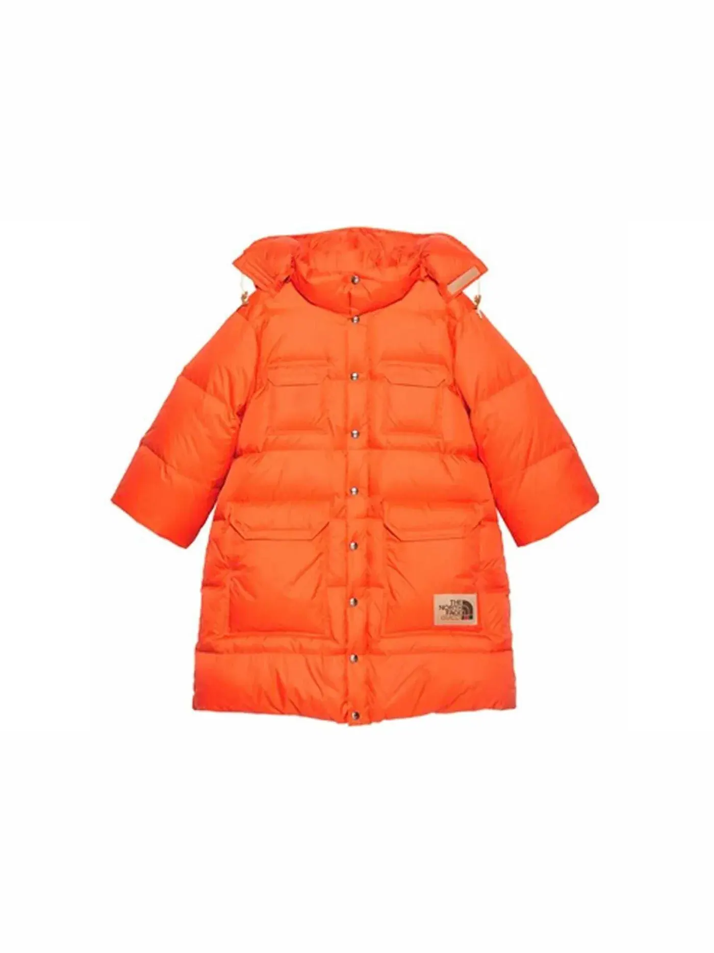 Женская куртка с принтом Gucci x The North Face Jacket Orange — изображение 1 из 1, оранжевый