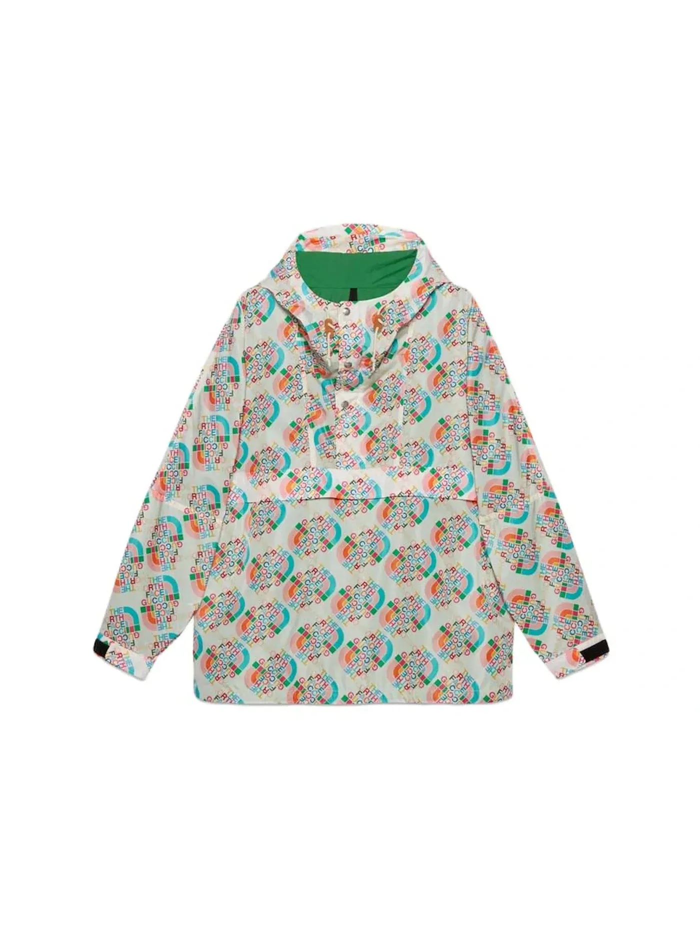 Мужская куртка с принтом коллекции The North Face Gucci — изображение 1 из 2, слоновая кость/мульти