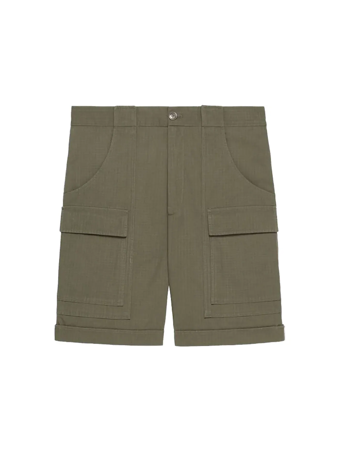Мужские шорты из нейлона Military Green Gucci — изображение 1 из 1, зеленый