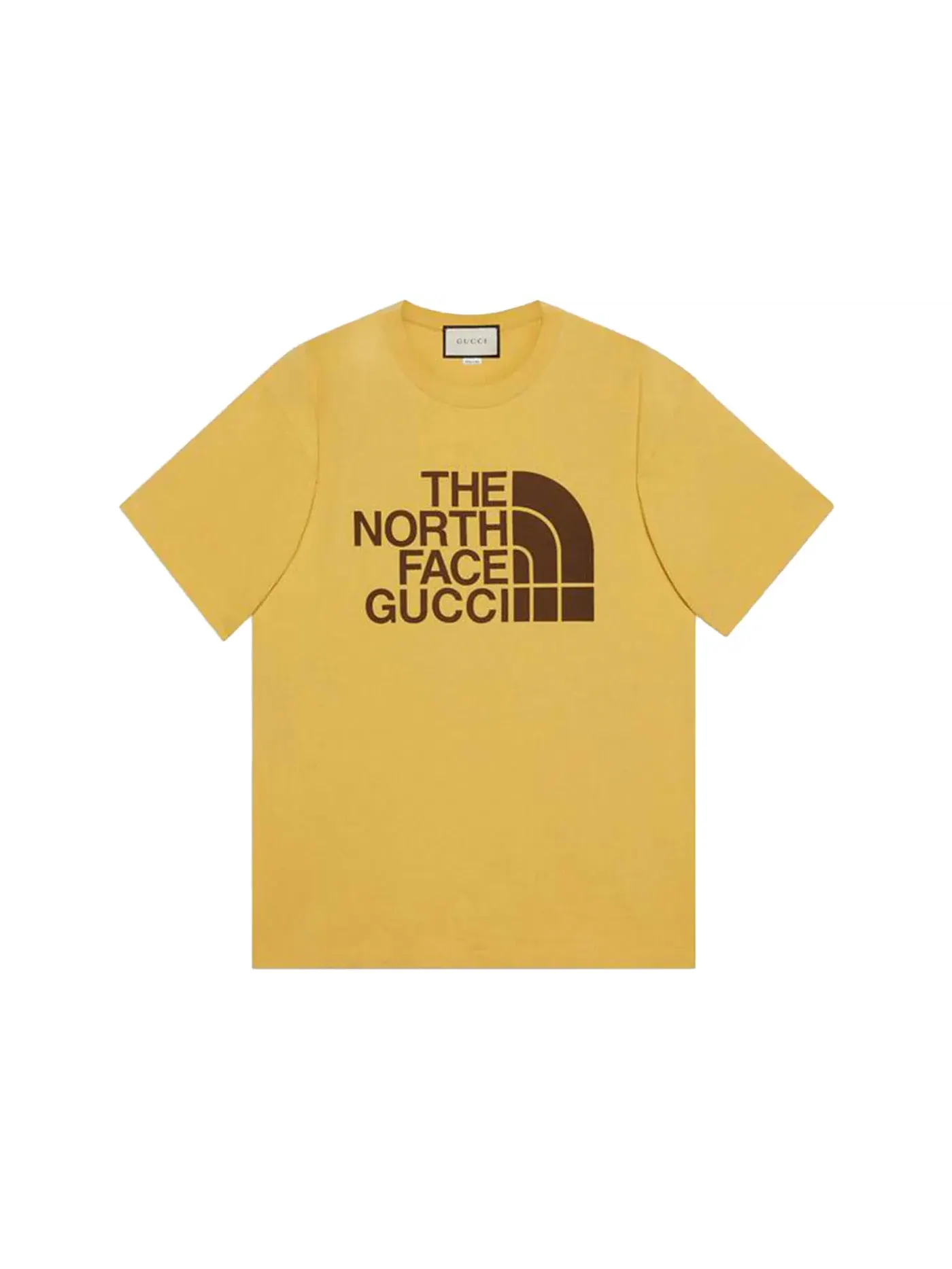 Мужская футболка с принтом Oversize T-shirt Gucci — изображение 1 из 1, золото