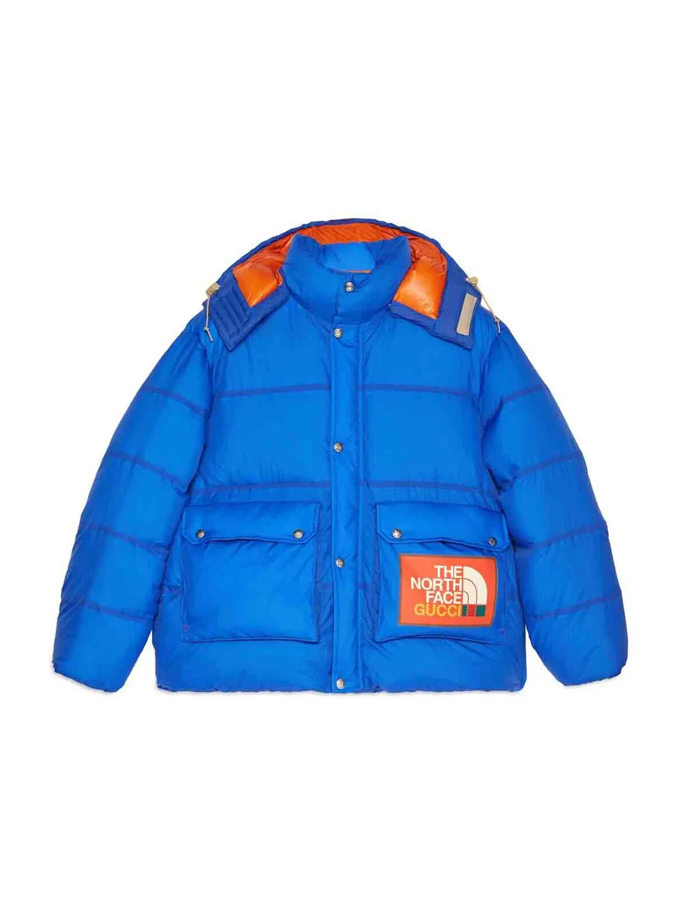 Женская куртка с утеплителем The North Face для Gucci Blue — изображение 1 из 1