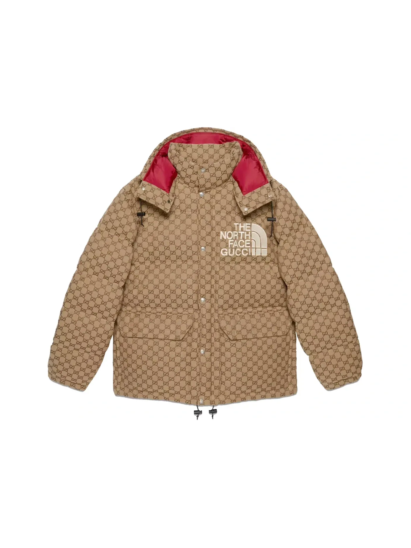 Мужская куртка с принтом Jacket Gucci — изображение 1 из 1, бежевый