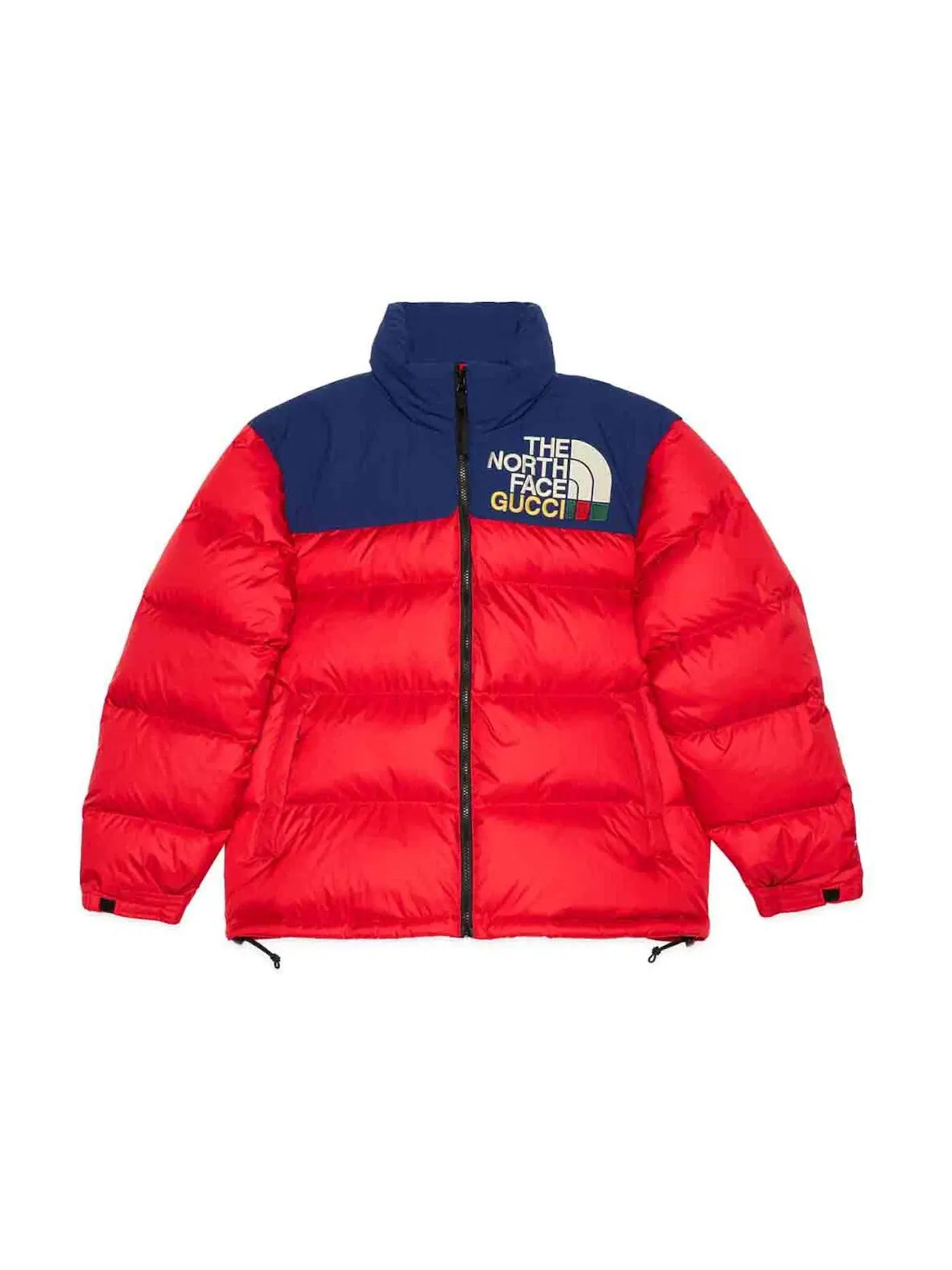 Женская куртка пуховик Gucci x The North Face Padded Jacket — изображение 1 из 1, красный/синий