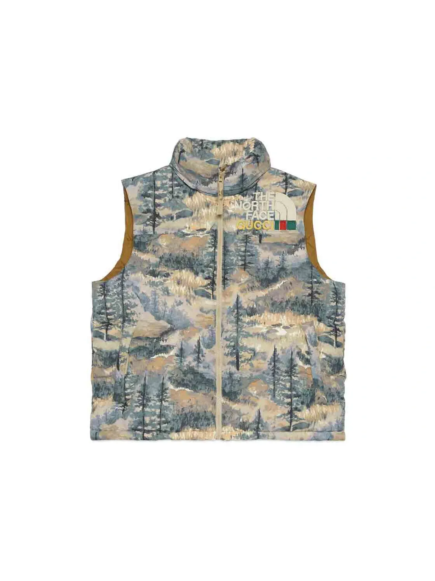Женский жилет с принтом Gucci x The North Face, Forest Print — изображение 1 из 1