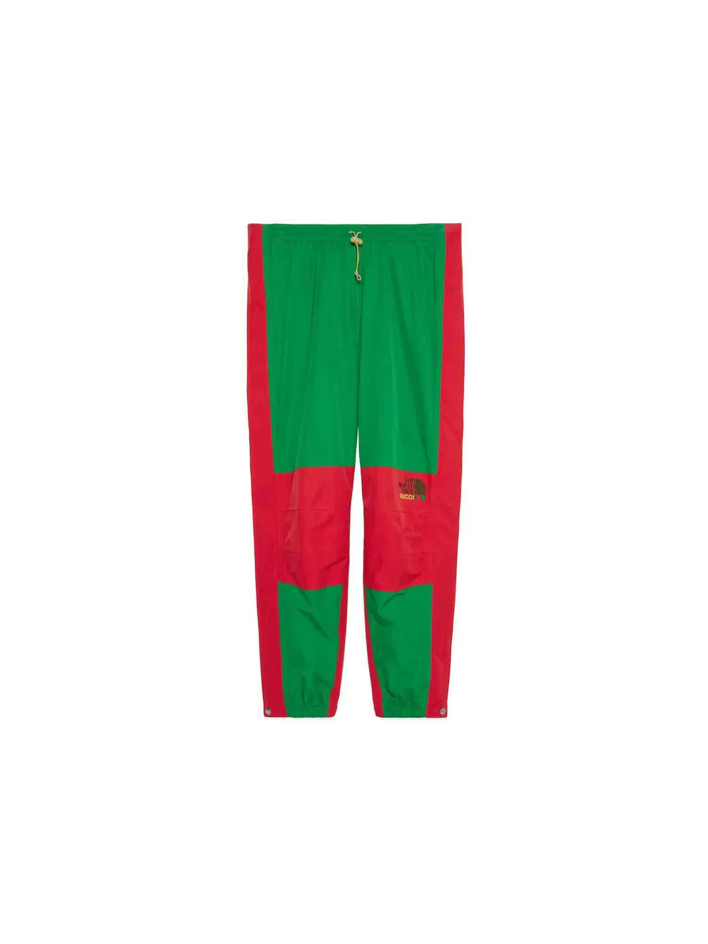 Мужские брюки с принтом Pant Gucci — изображение 1 из 2, зеленый/красный