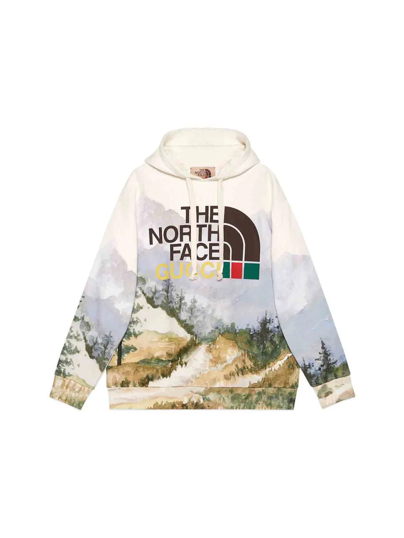 Мужской свитшот с принтом Trail Print Gucci x The North Face, Trail Print — изображение 1 из 1