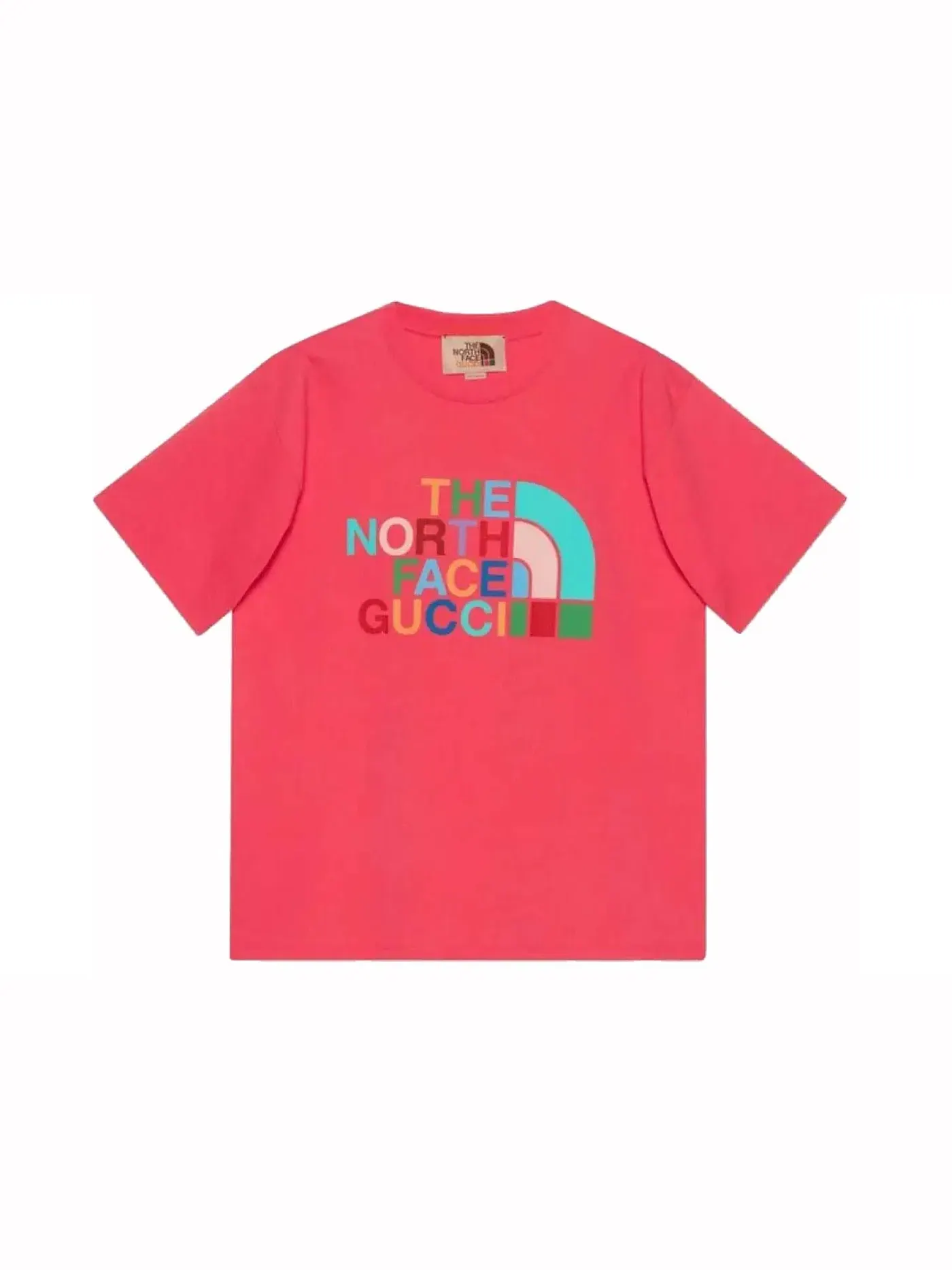 Мужская футболка с принтом T-Shirt Gucci — изображение 1 из 1, красный мульти