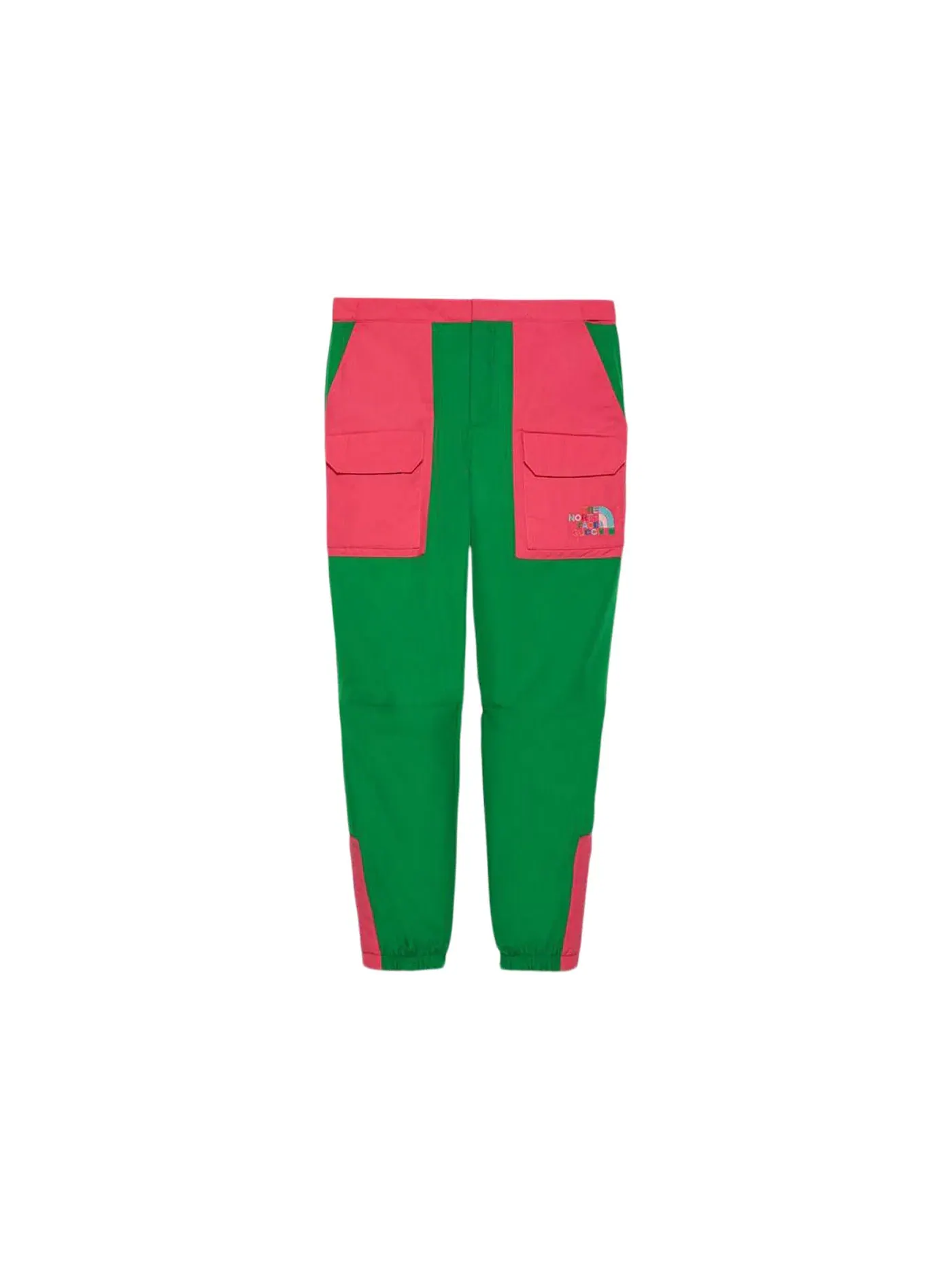 Мужские брюки с принтом Trousers Gucci — изображение 1 из 1, зеленый розовый