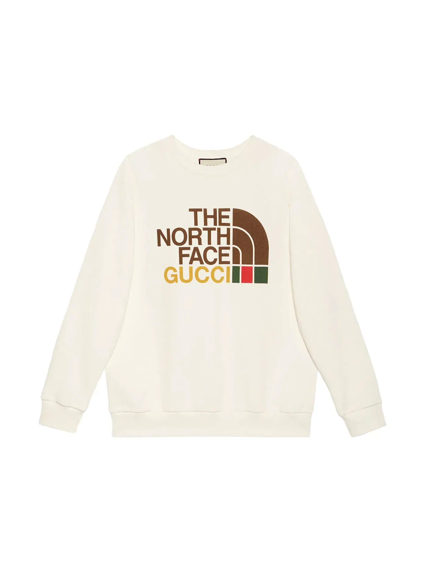 Женский свитшот оверсайз Gucci x The North Face — изображение 1 из 1, белый