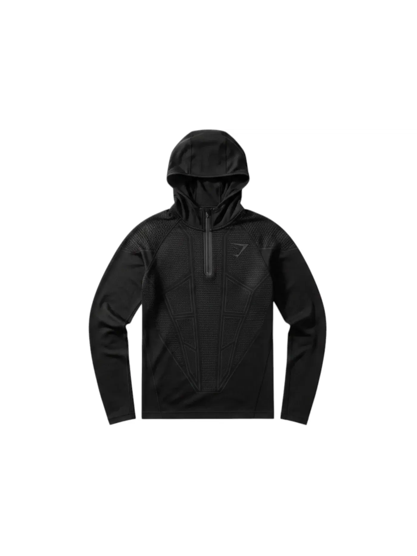 Мужской худи с капюшоном Gymshark Onyx V1 — изображение 1 из 1, черный/серый