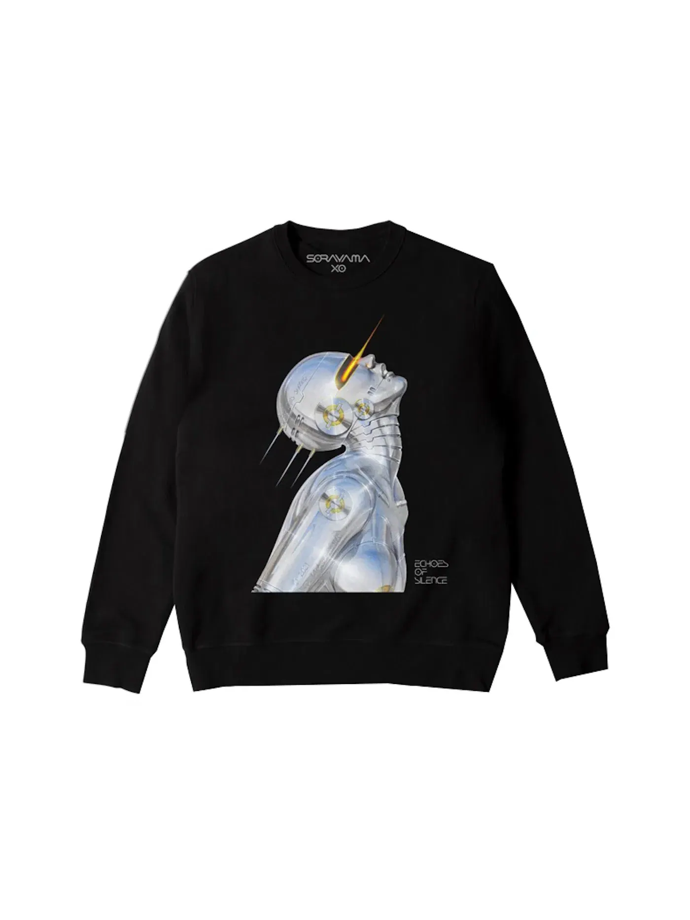 Мужской свитшот с принтом Hajime Sorayama x The Weeknd Echoes Of Silence Cover Crewneck — изображение 1 из 2, черный
