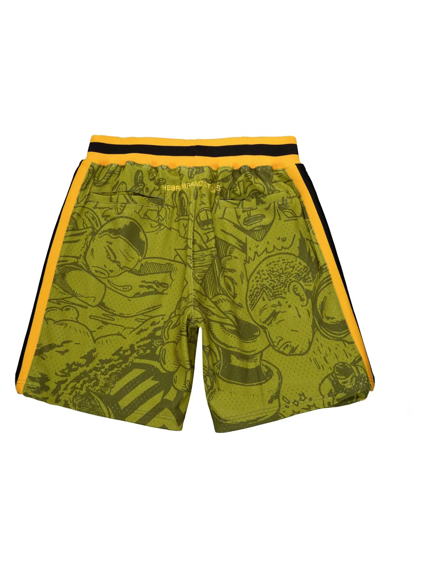 Мужские шорты с принтом Hebru Brantley x Mitchell & Ness Seattle Sonics — изображение 2 из 3, зеленый