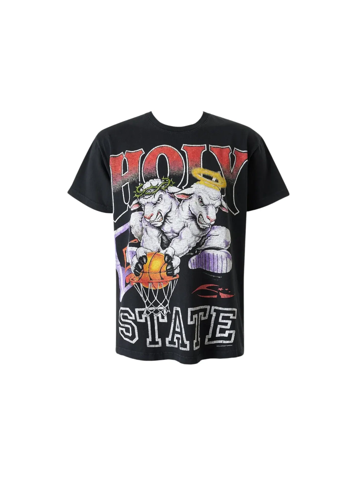 Мужская футболка с принтом Hellstar T-shirt (SS26) — изображение 1 из 2, черный