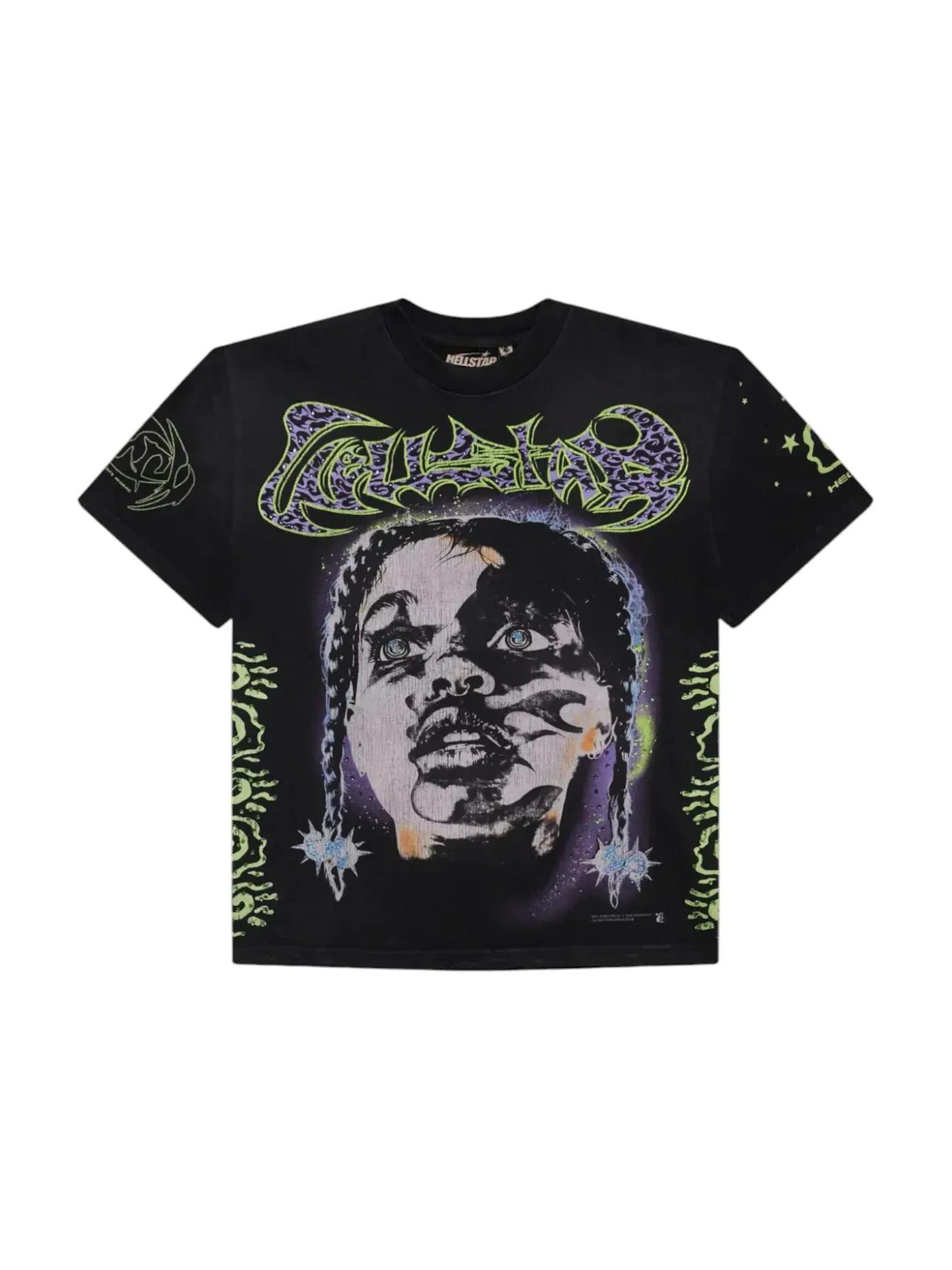 Мужская футболка с принтом Hellstar T-Shirt Hellstar — изображение 1 из 2, черный