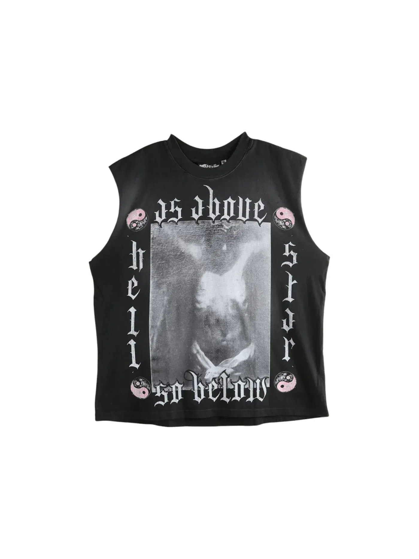 Мужская футболка с принтом Hellstar As Above So Below Muscle T-shirt Hellstar — изображение 1 из 1, красный