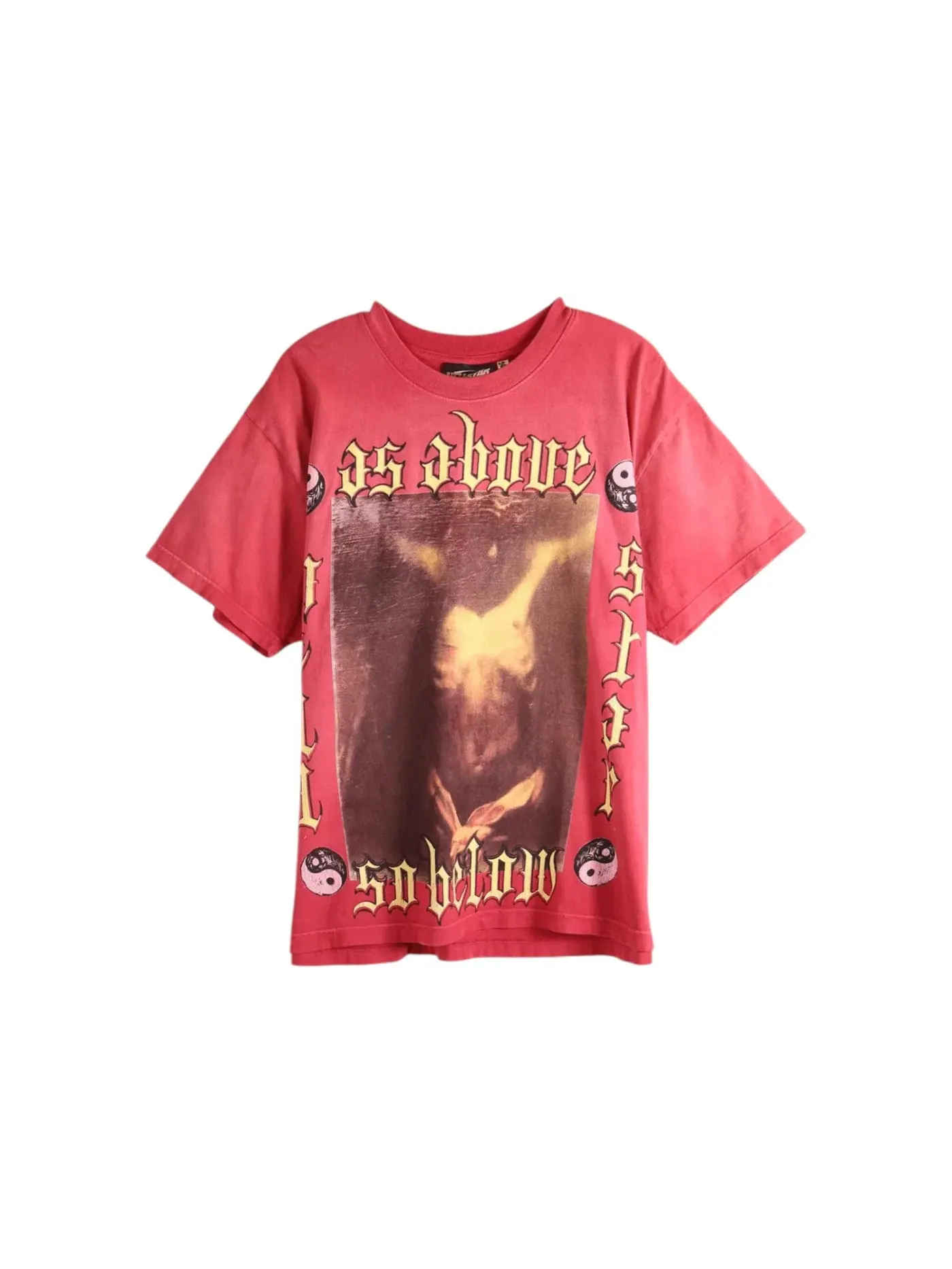 Мужская футболка с принтом Hellstar T-shirt — изображение 1 из 1, красный
