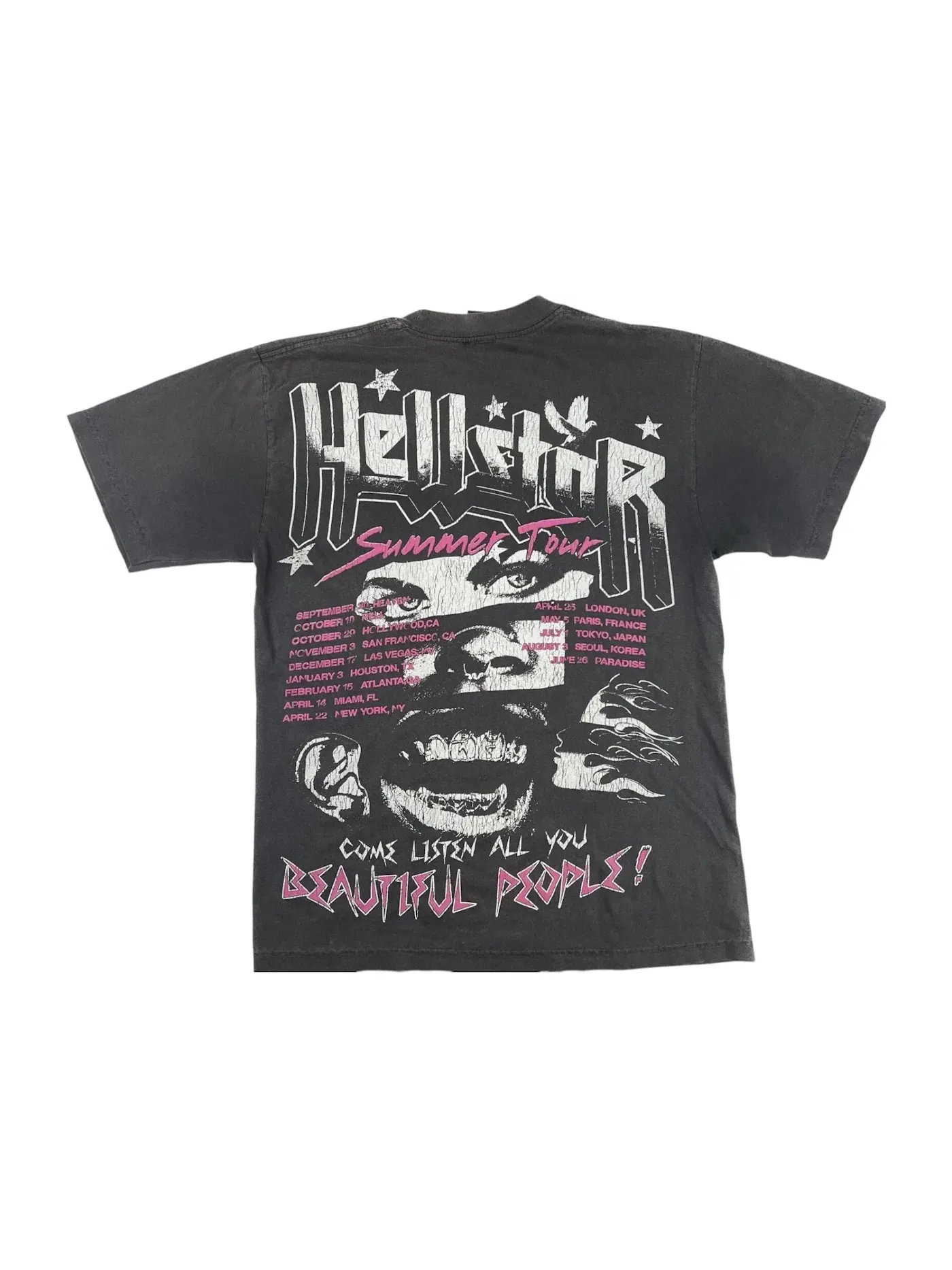 Мужская футболка с принтом Hellstar T-shirt — изображение 2 из 2, черный