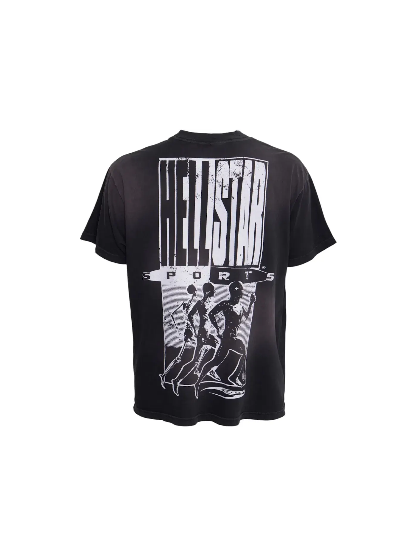 Мужская футболка с принтом Hellstar Big Rings T-Shirt Hellstar — изображение 2 из 2, черный