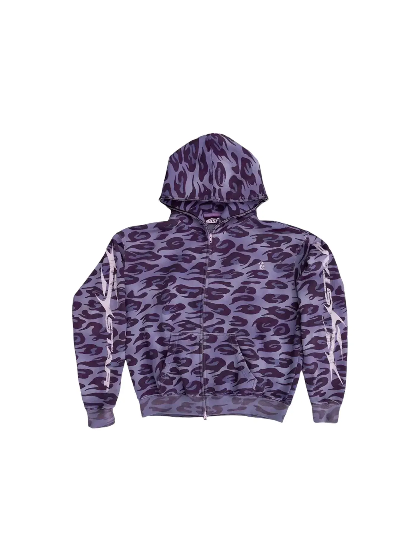 Мужская худи с принтом Hellstar Hoodie — изображение 2 из 2, фиолетовый