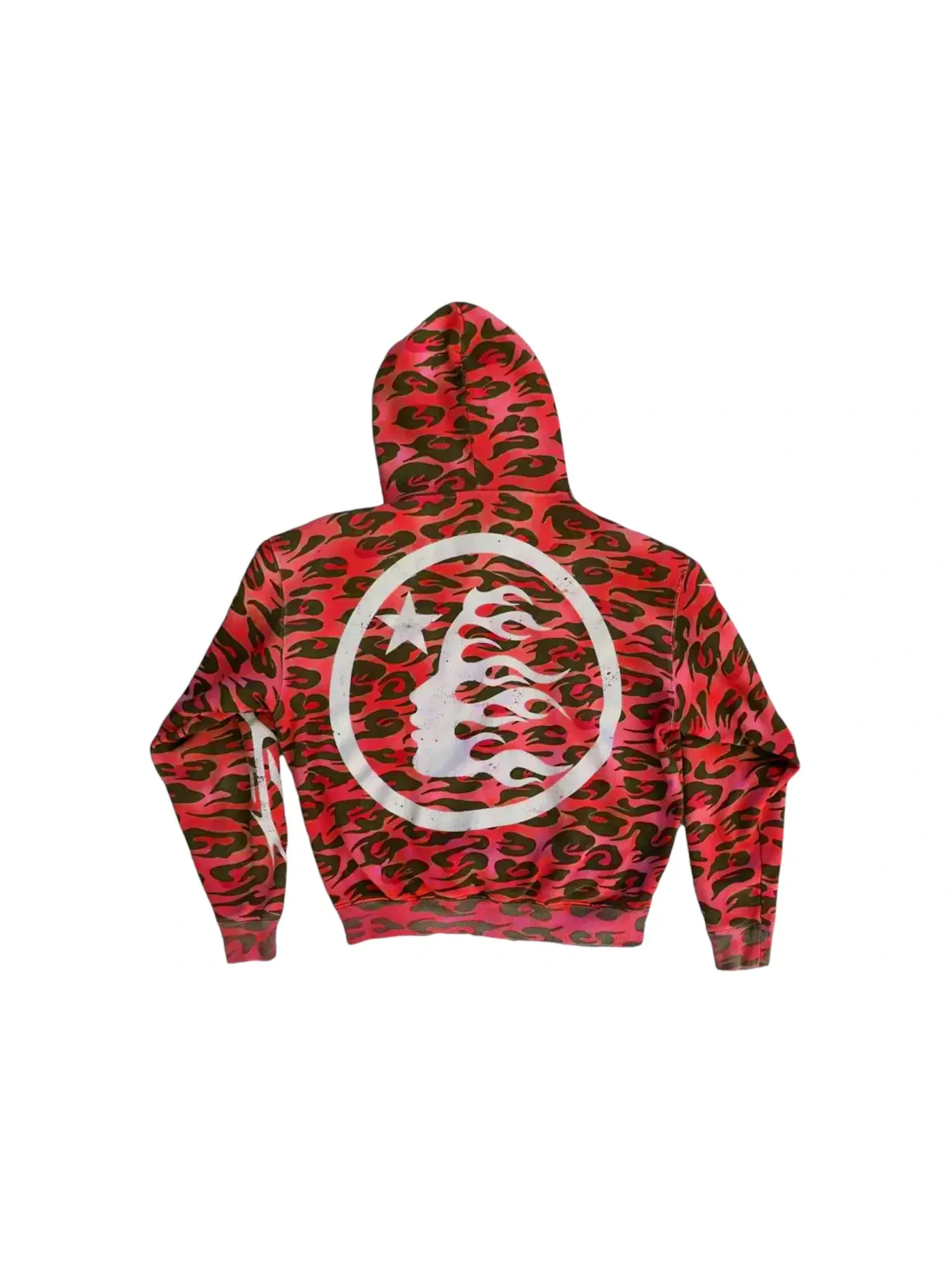 Мужская худи с принтом Hellstar Hoodie — изображение 1 из 2, красный