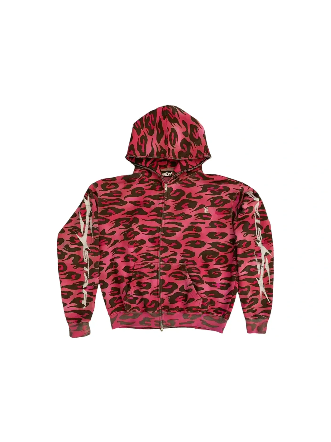 Мужская худи с принтом Hellstar Hoodie — изображение 2 из 2, красный