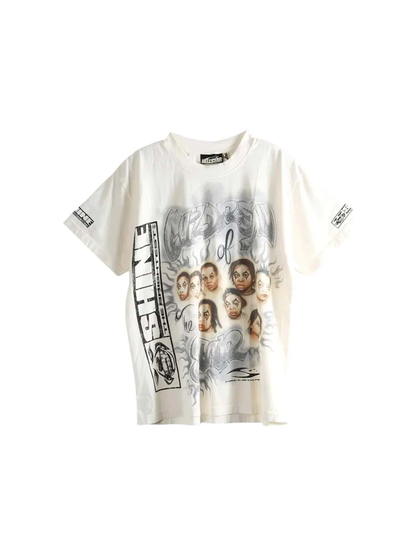 Мужская футболка с принтом Hellstar Children Of The Star T-Shirt Hellstar — изображение 1 из 1, белый