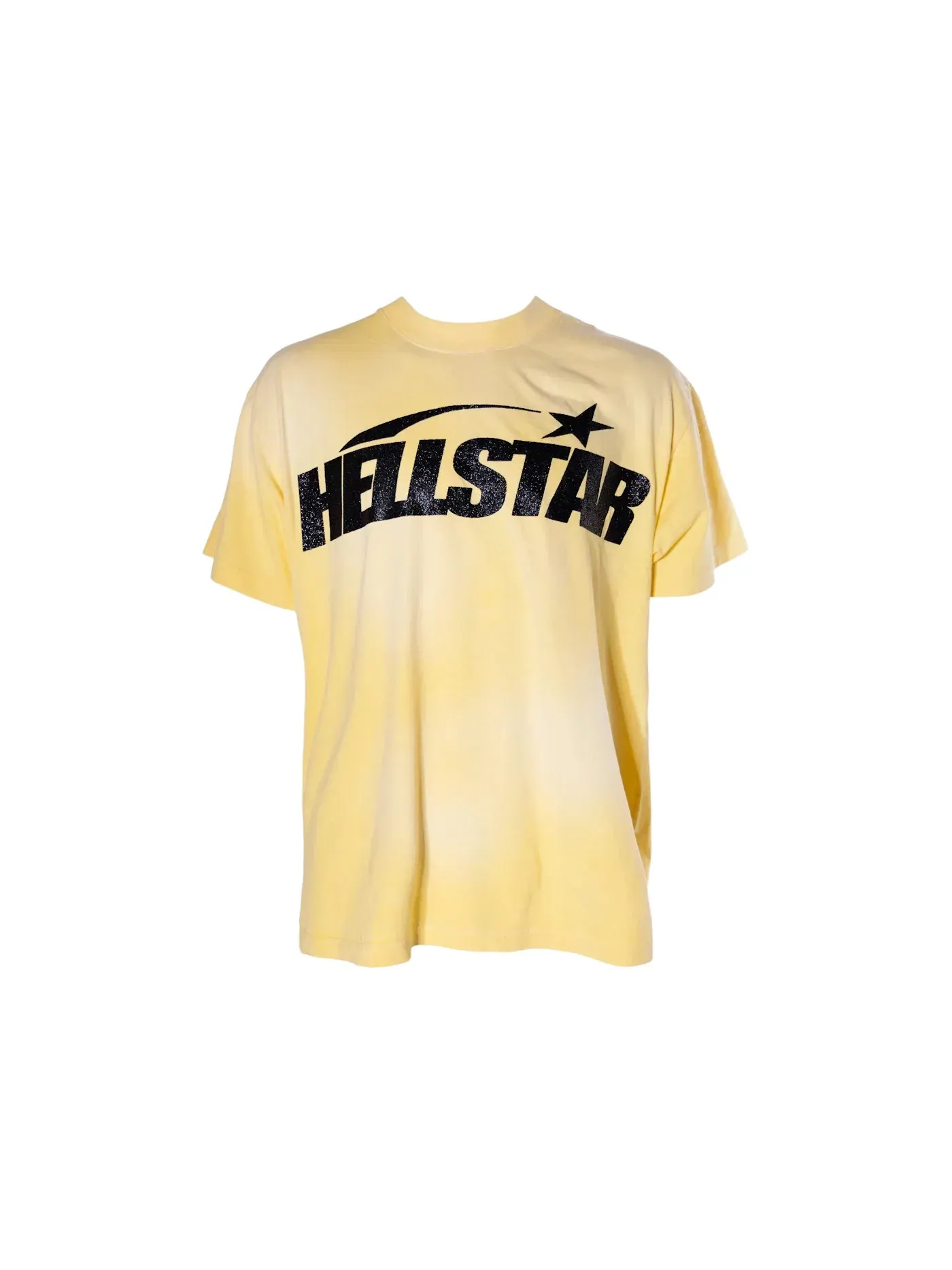 Мужская футболка с блестящим логотипом Hellstar — изображение 1 из 2, желтый