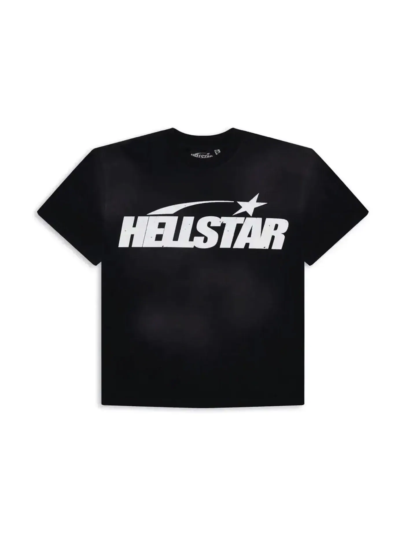 Мужская футболка с принтом Classic Logo Gel Print Hellstar — изображение 1 из 2, черный