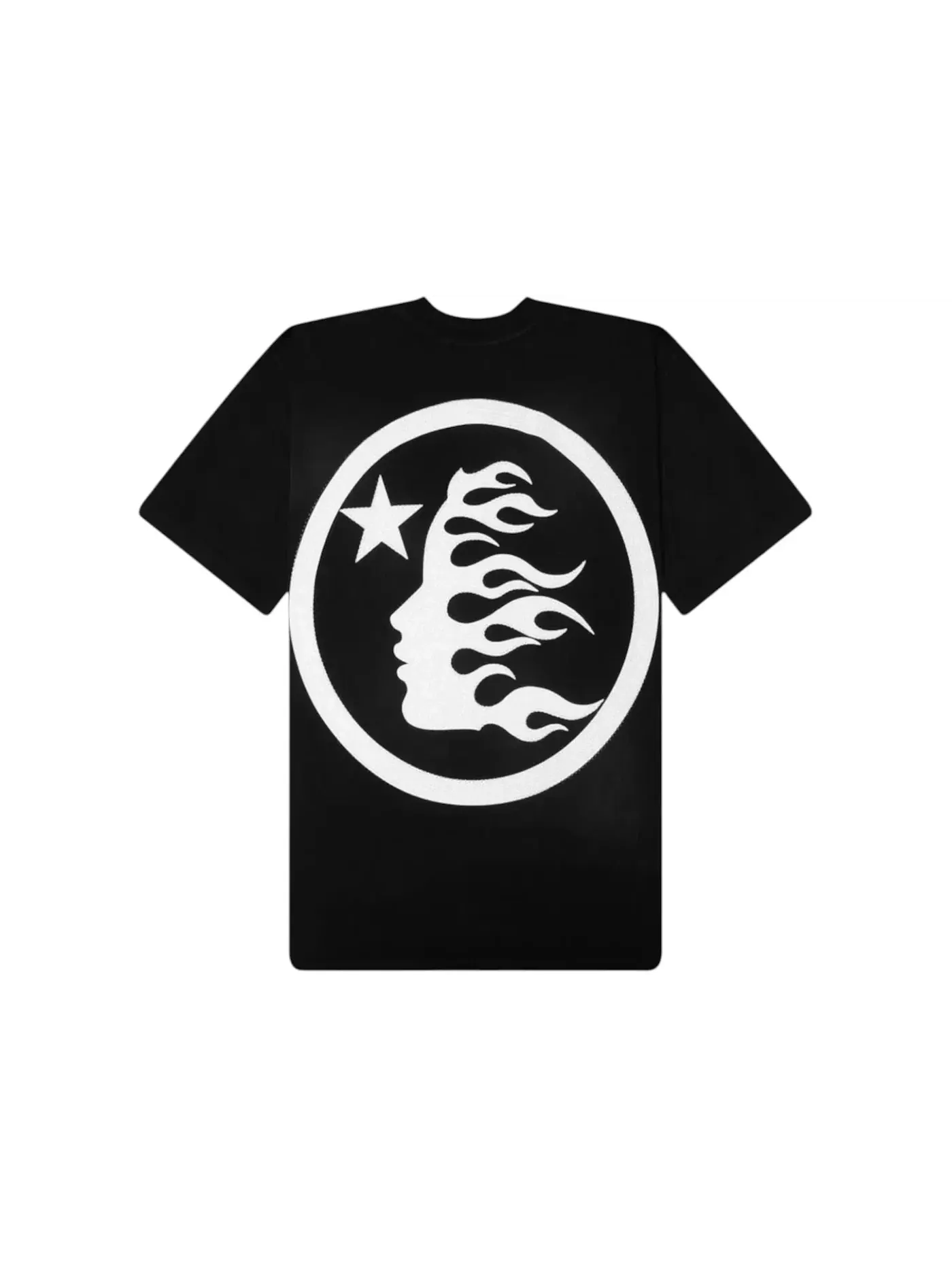 Мужская футболка с принтом Hellstar Classic Logo Rhinestones Tee — изображение 2 из 2, черный