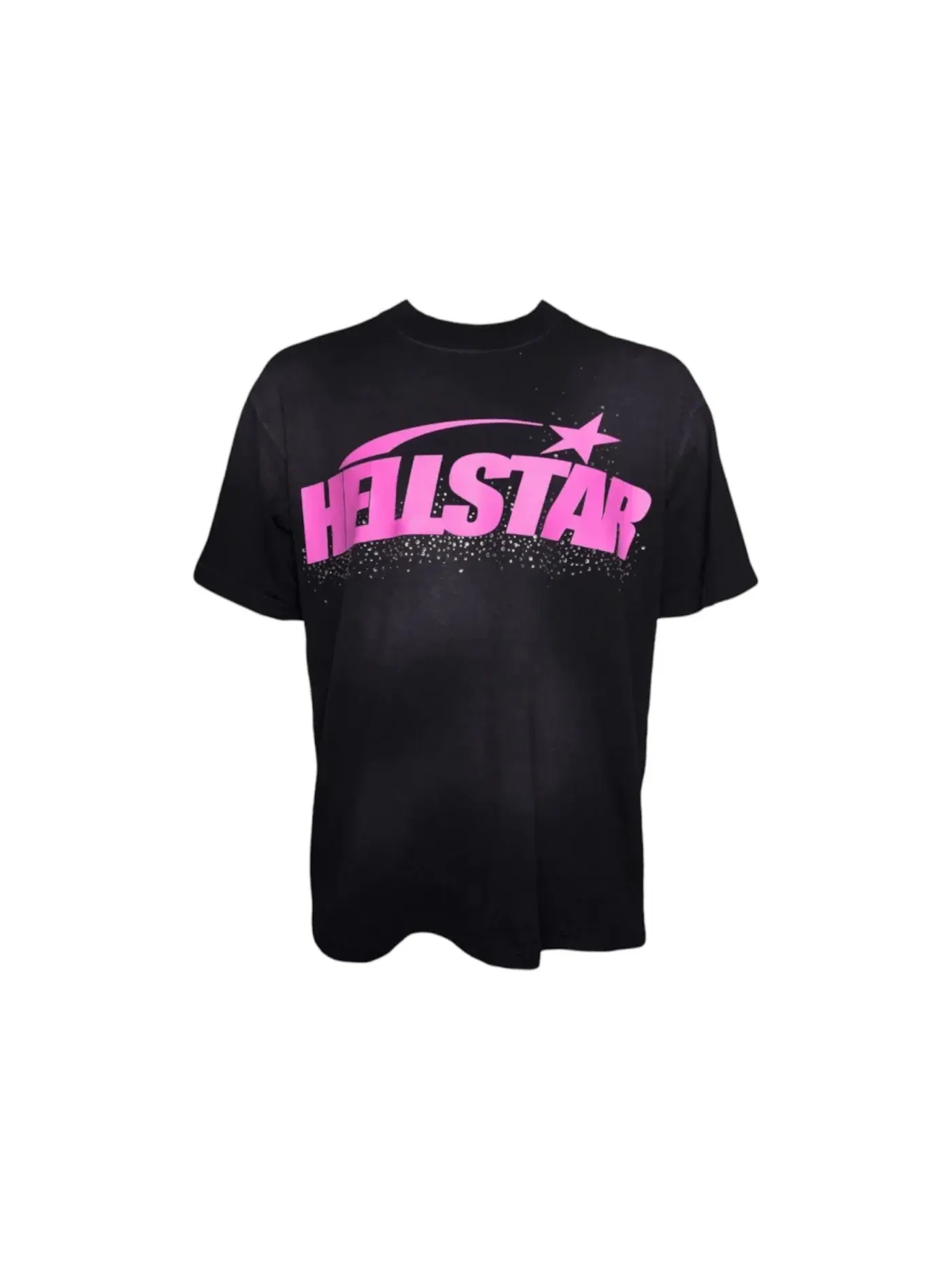 Мужская футболка с принтом Hellstar Classic Rhinestone T-shirt — изображение 1 из 2, розовый
