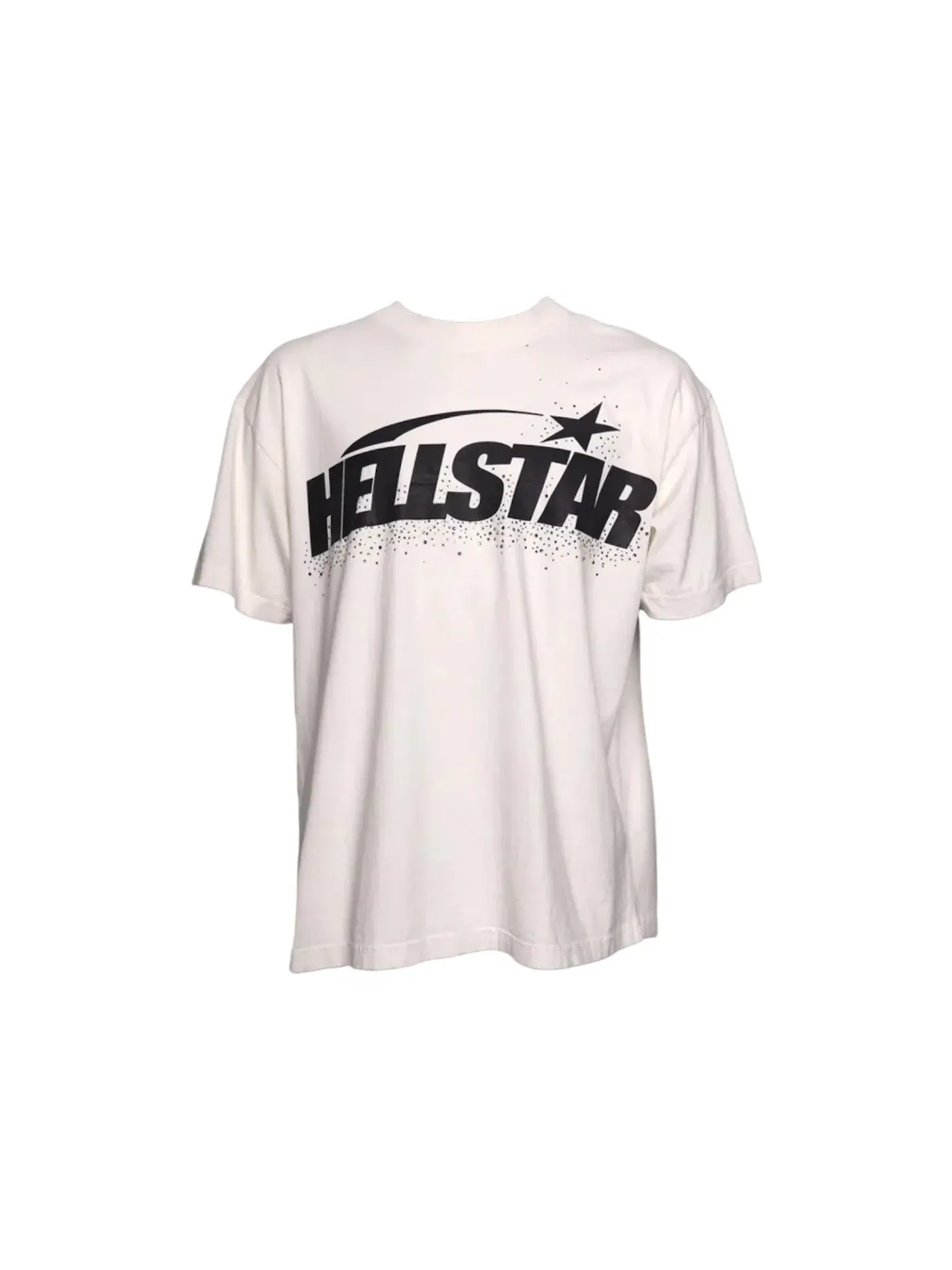Мужская футболка с принтом Hellstar Classic Rhinestone T-shirt — изображение 1 из 1, белый