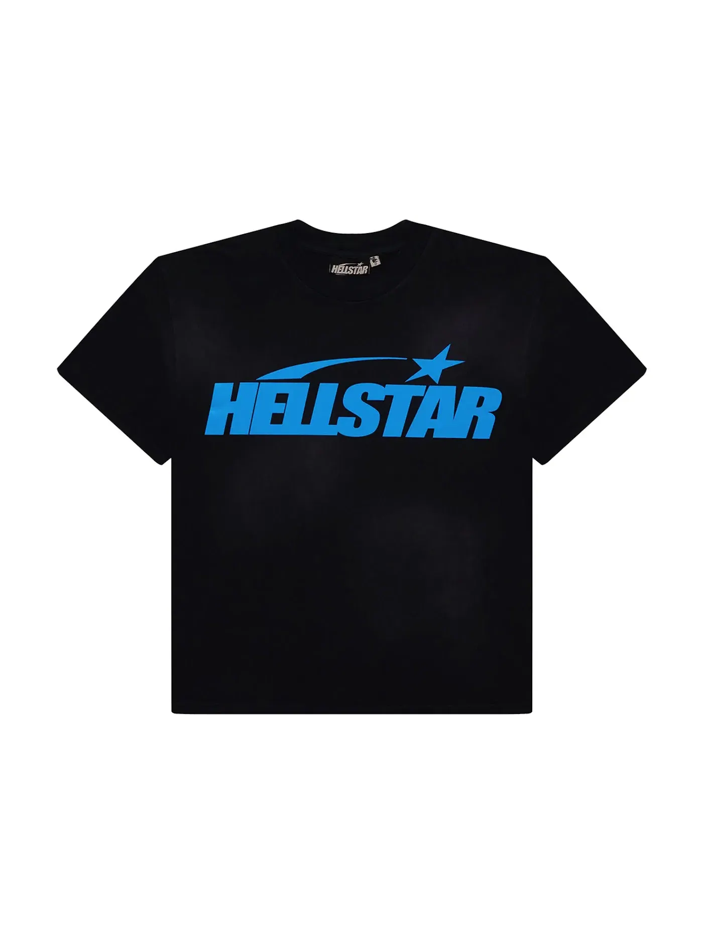 Мужская футболка с принтом Hellstar T-shirt (Gel Print) — изображение 1 из 2, черный/синий