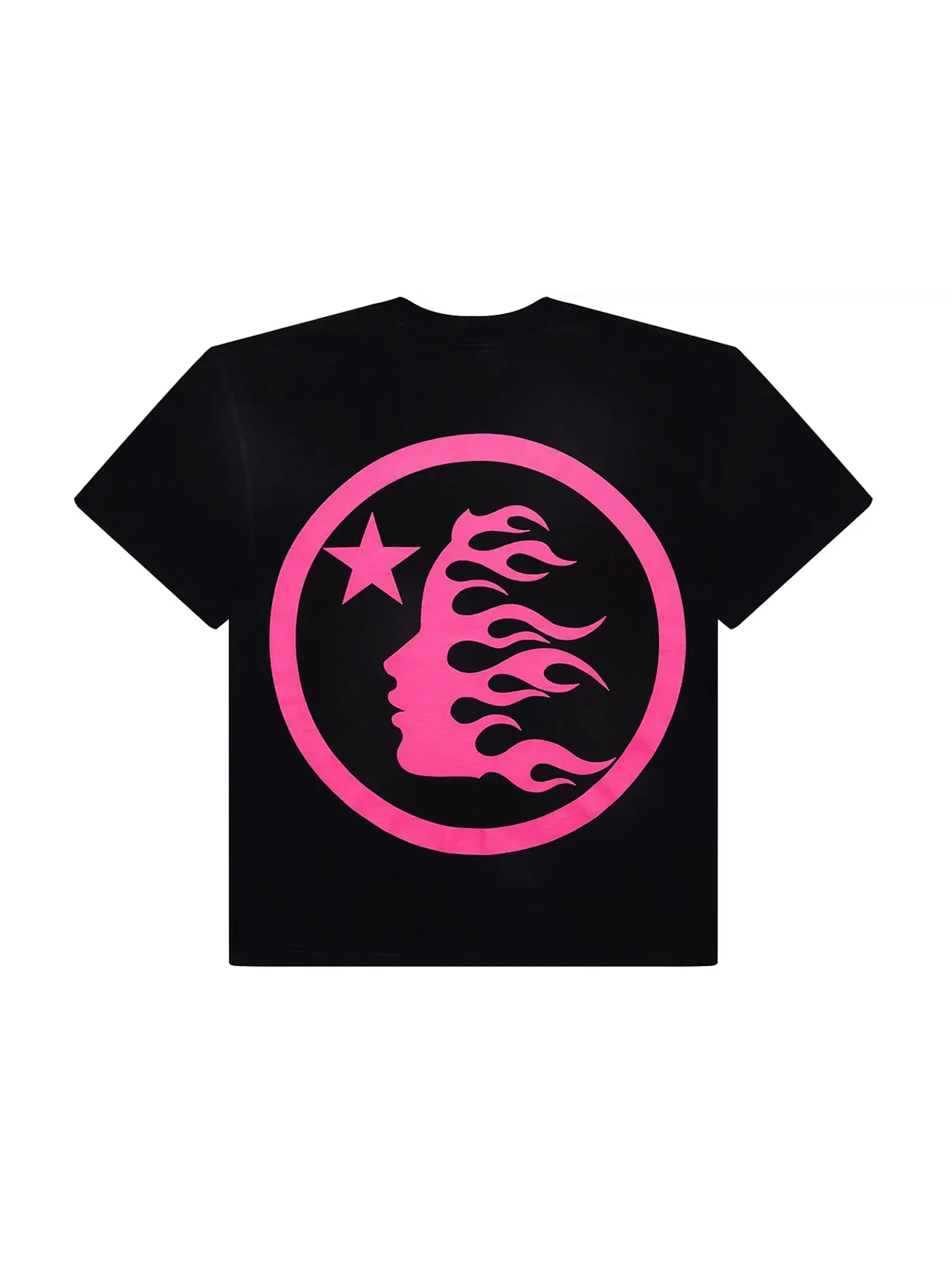 Мужская футболка с гелевым принтом Hellstar Classic T-shirt Gel Print — изображение 2 из 2, черный/розовый