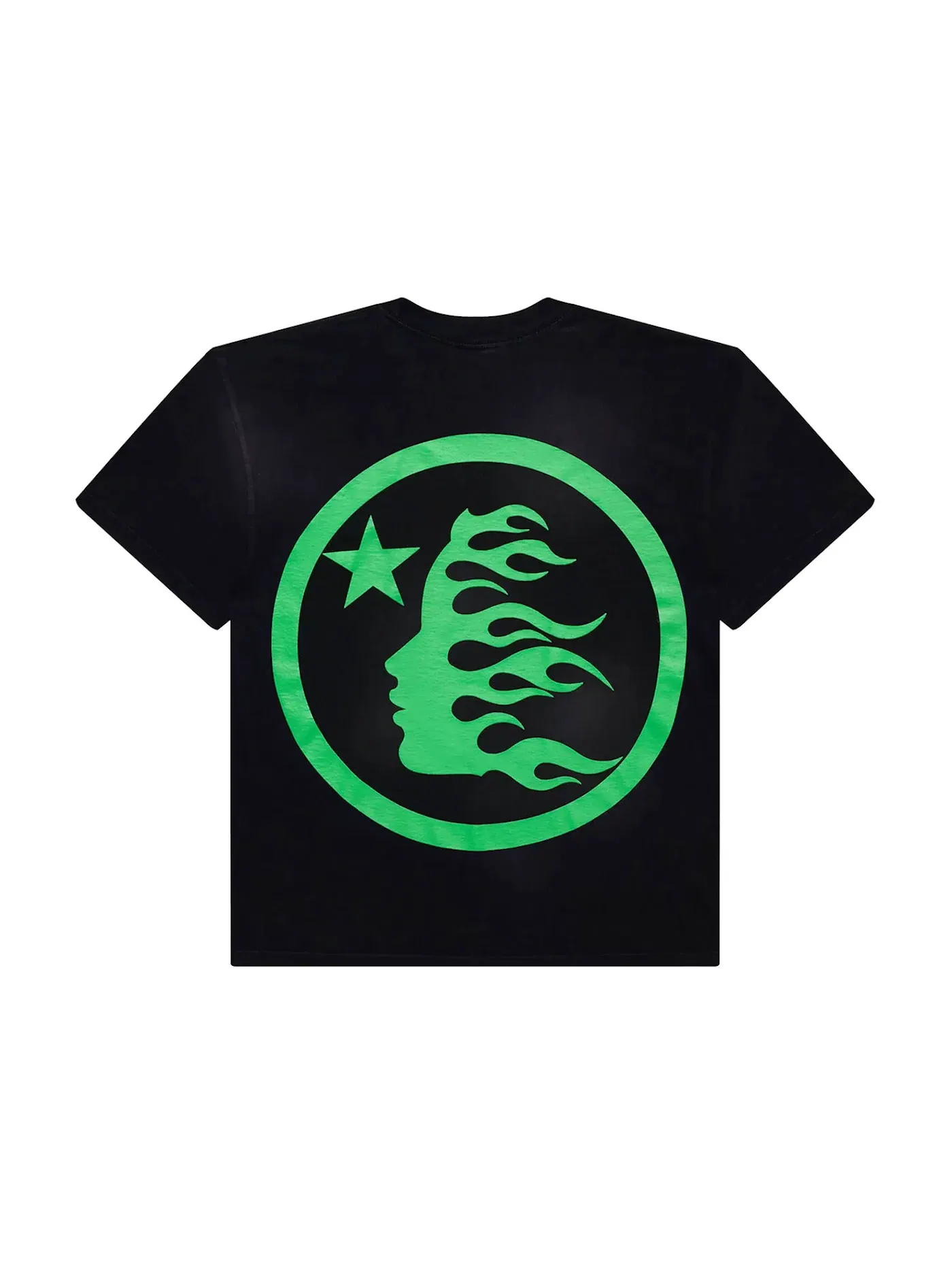 Мужская футболка с принтом Hellstar Classic T-shirt (Regular Print) — изображение 2 из 2, черный/зеленый