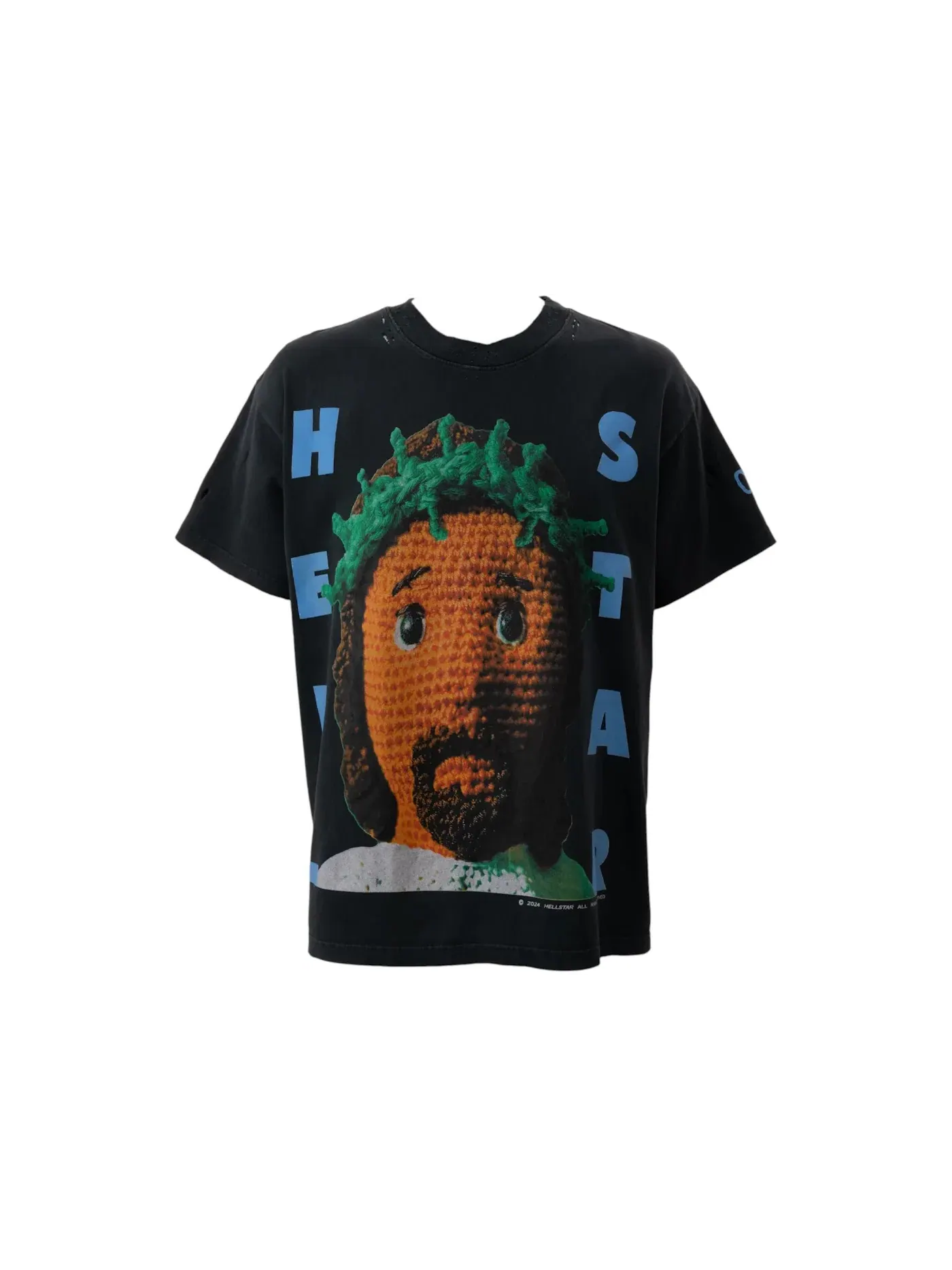Мужская футболка с принтом Hellstar T-shirt Black