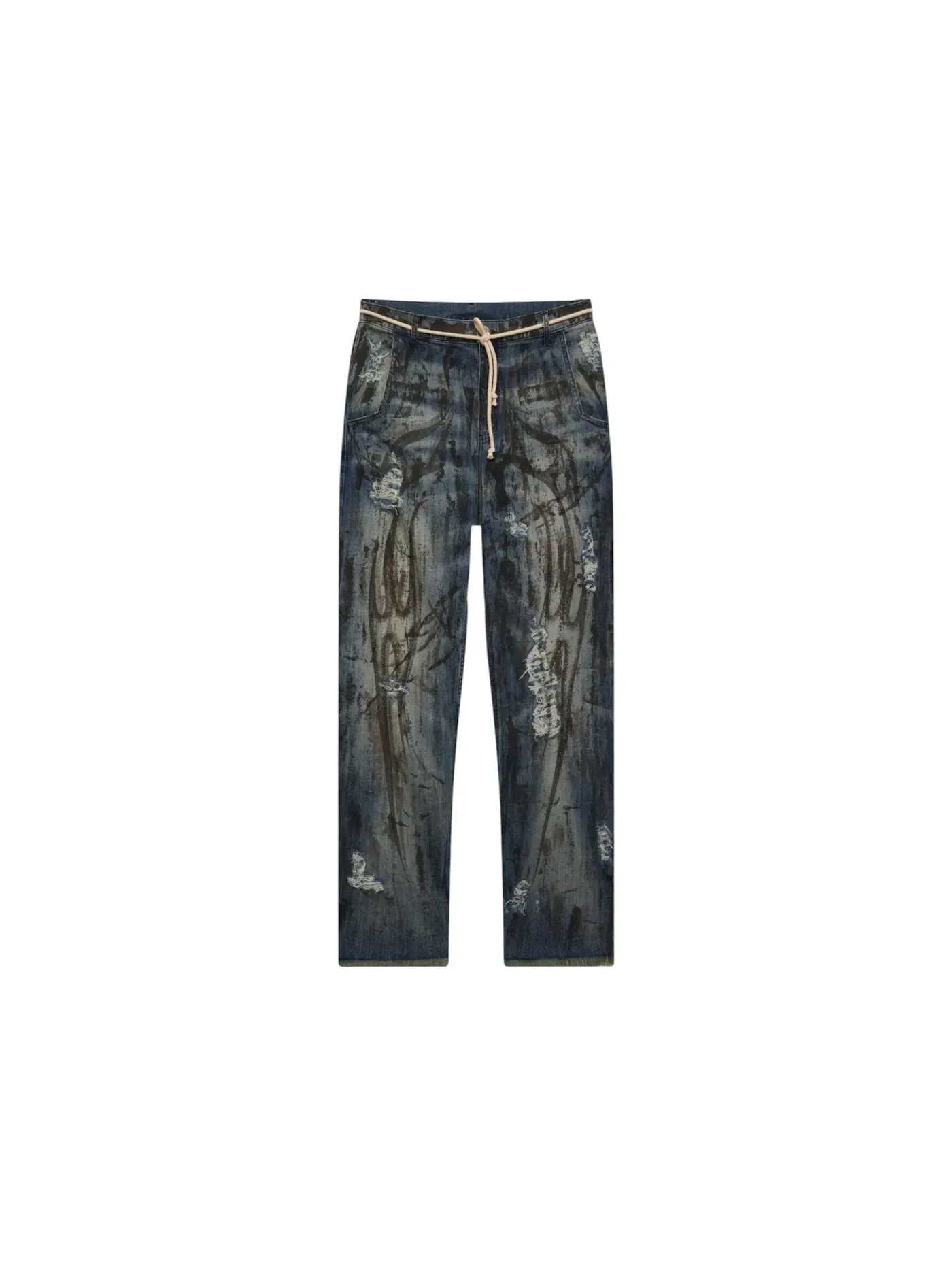 Мужские джинсы классические с потертостями Jeans Hellstar