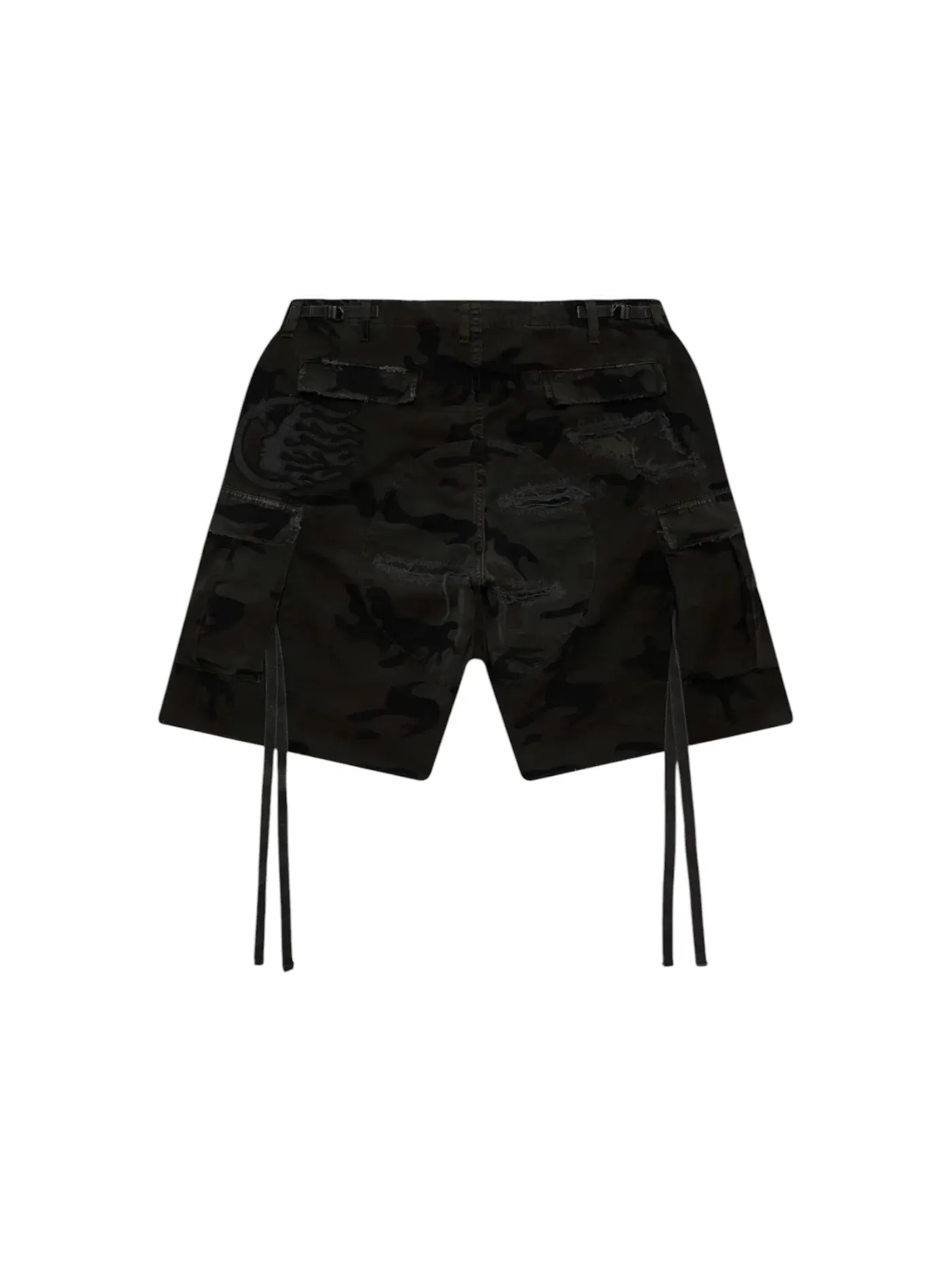 Мужские шорты с эффектом потертости Hellstar Shorts — изображение 2 из 2, черный