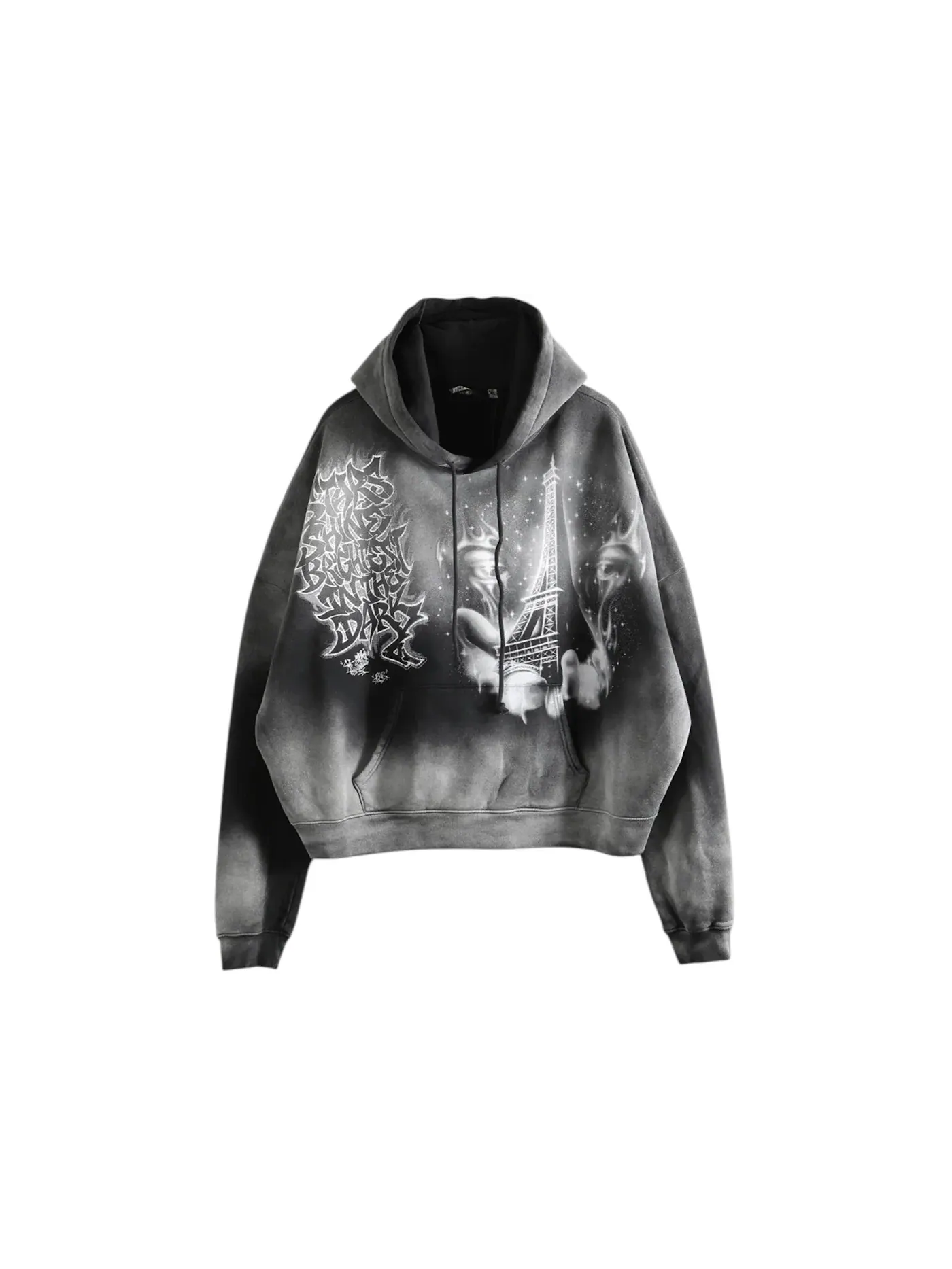 Мужской худи с принтом Hellstar Eiffel Tower Hoodie Hellstar