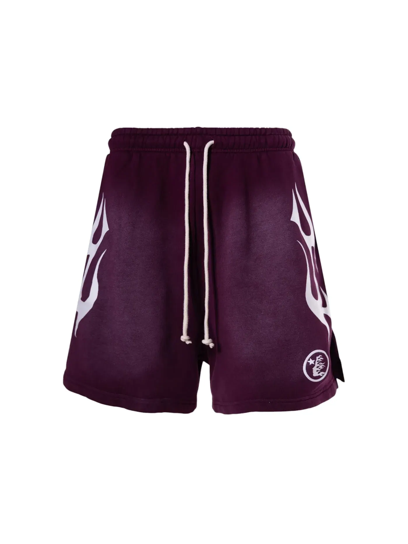 Мужские шорты с принтом Hellstar Flame Shorts Brown