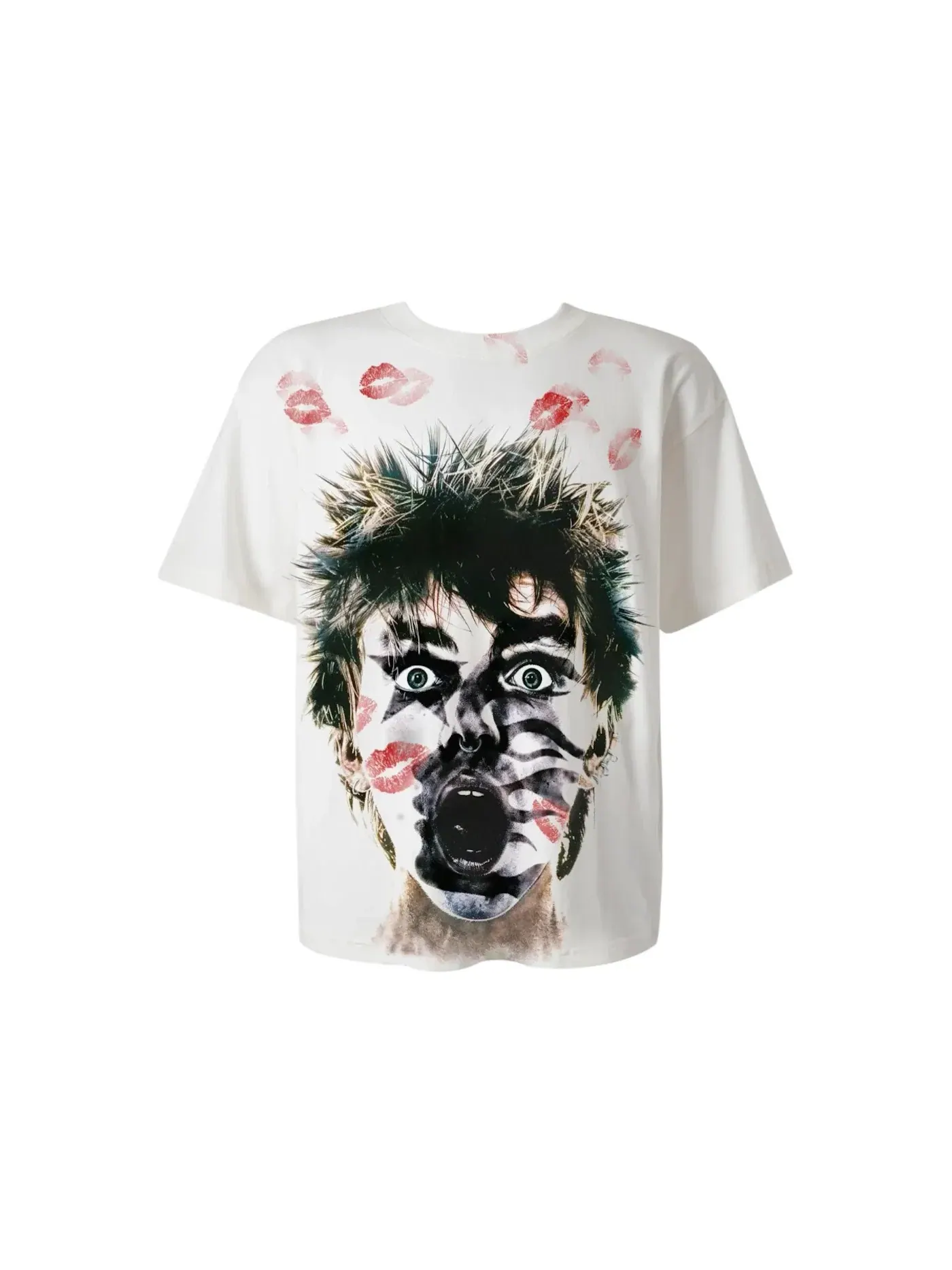 Мужская футболка с принтом Hellstar French Kiss T-shirt Hellstar — изображение 1 из 2, белый